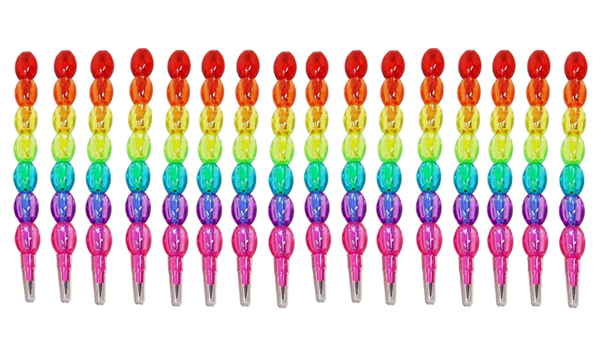 ShubhKraft Bulk Non-Sharpening Pearl Moti Pencils for Kids - 16-Piece Multicolor Set - Perfect for Birthday Party Favors, School Rewards & Classroom Gifts