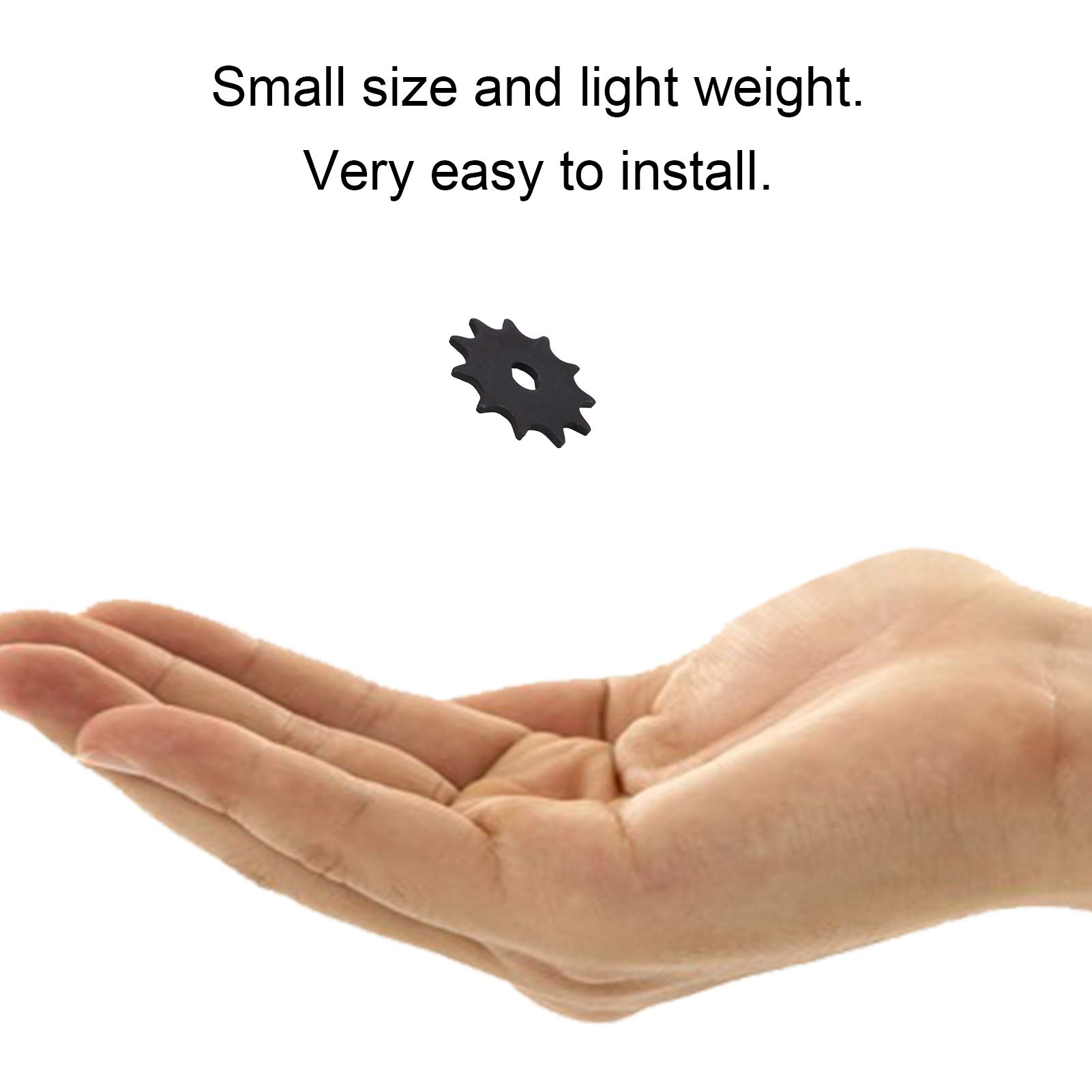 Dilwe 11-Tooth Steel Sprocket with H Holes for 1020 High Speed Motors | Bicycle Chainwheel Replacement Part | Perfect for Bike Repair, Motorcycle Maintenance & DIY Projects