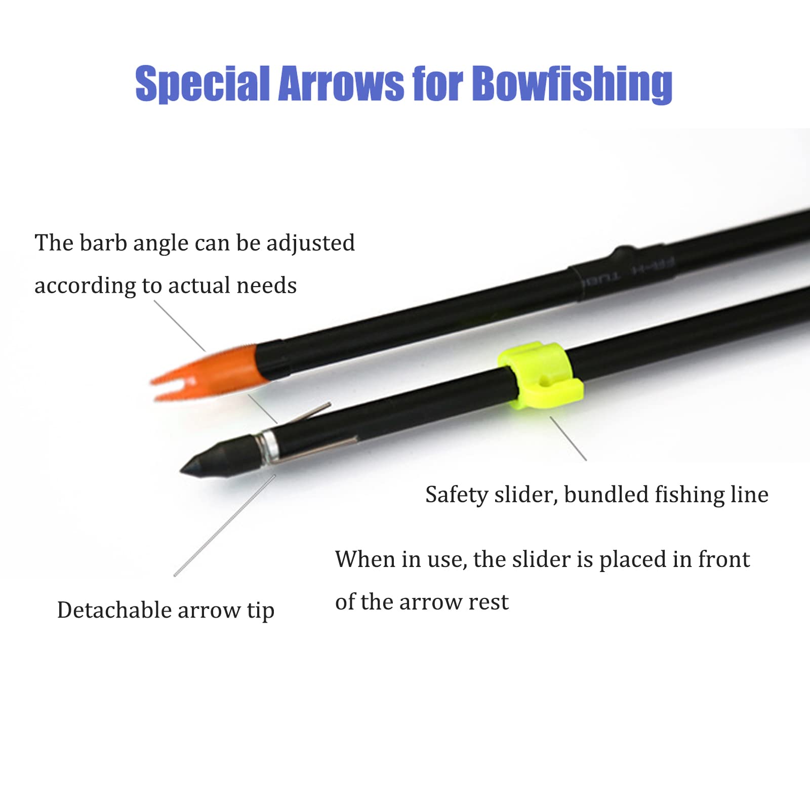 Premium Bowfishing Reel Kit with Fiberglass Arrows & 40m Rope – Complete Archery Bow Fishing Accessories Set (Black) – Ideal for Bowfishing, Hunting, and Outdoor Water Sports