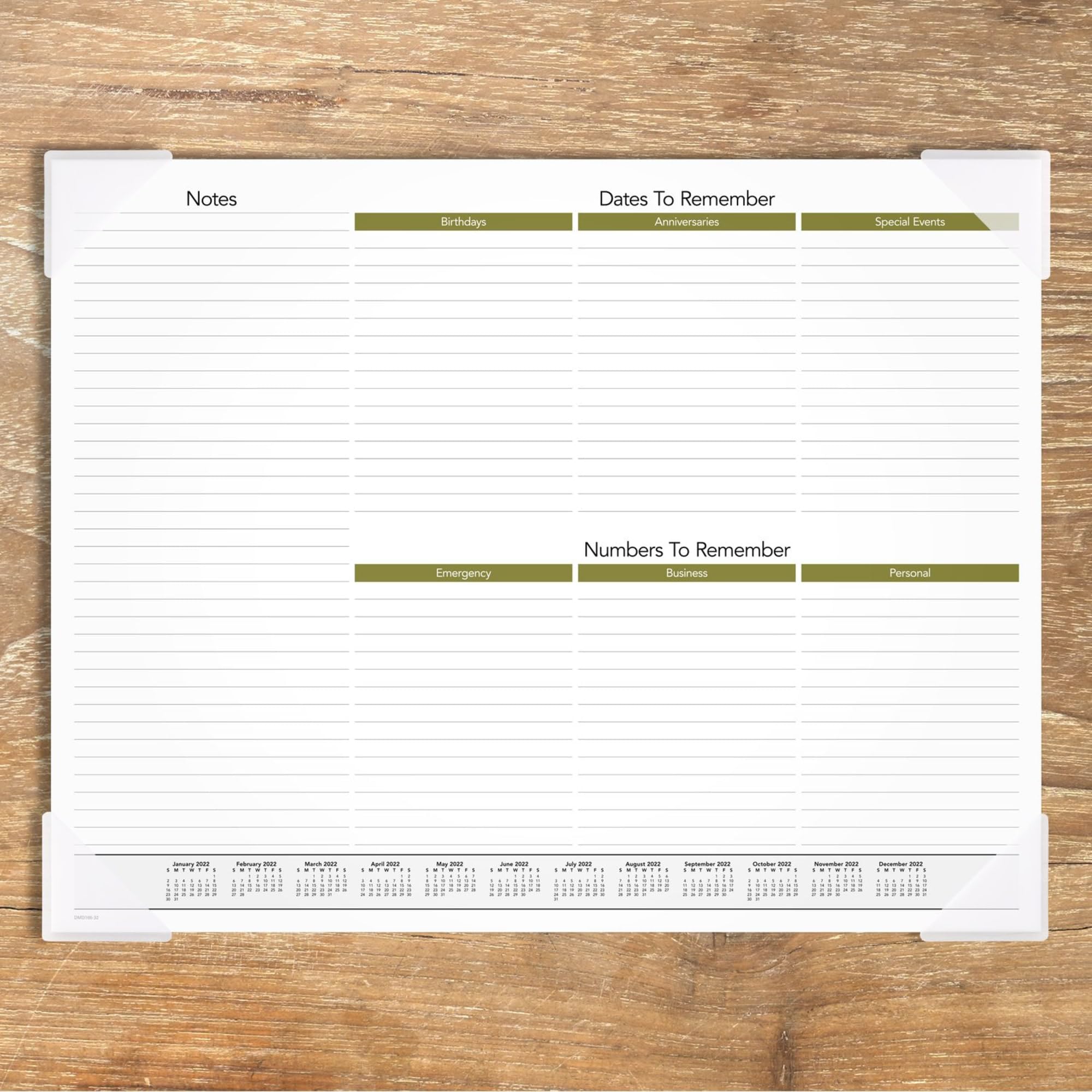 2023 AT-A-GLANCE Monthly Desk Calendar Planner - 21.75