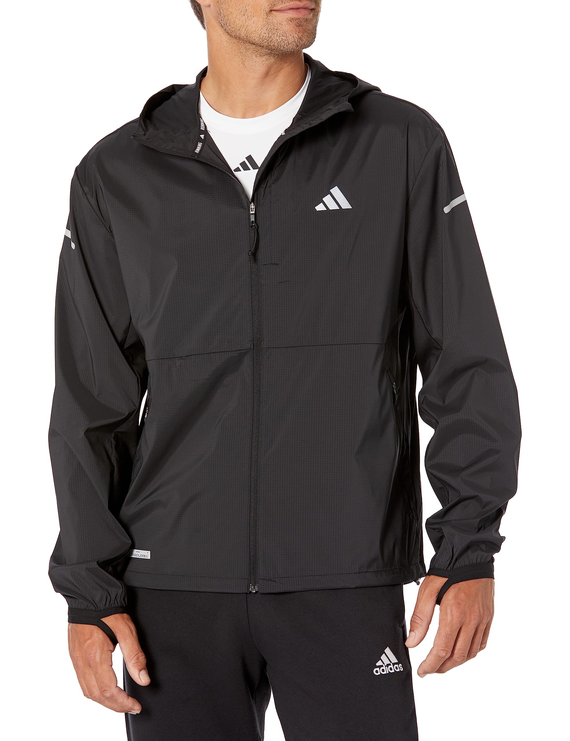 adidas Ultimate Jacket for Men - Lightweight Waterproof Windbreaker Outdoor Running Hiking Jacket - Perfect for Jogging, Travel & Casual Wear