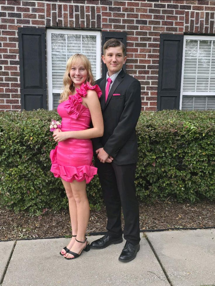 Hot Pink Satin Short Prom Dress for Homecoming - Sexy Party Cocktail Dress J4879 | Perfect for Prom Night, Homecoming Dance, Formal Events & Special Occasions