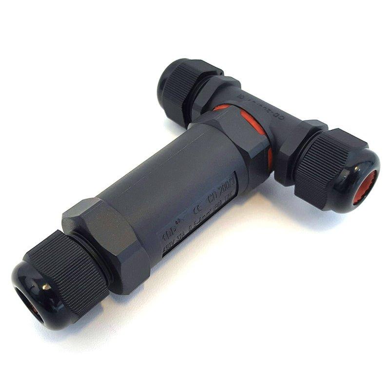T Connection Underwater Cable Connector - Waterproof Marine Electrical Connector for Submersible Pumps, Boat Wiring & Underwater Lighting Systems