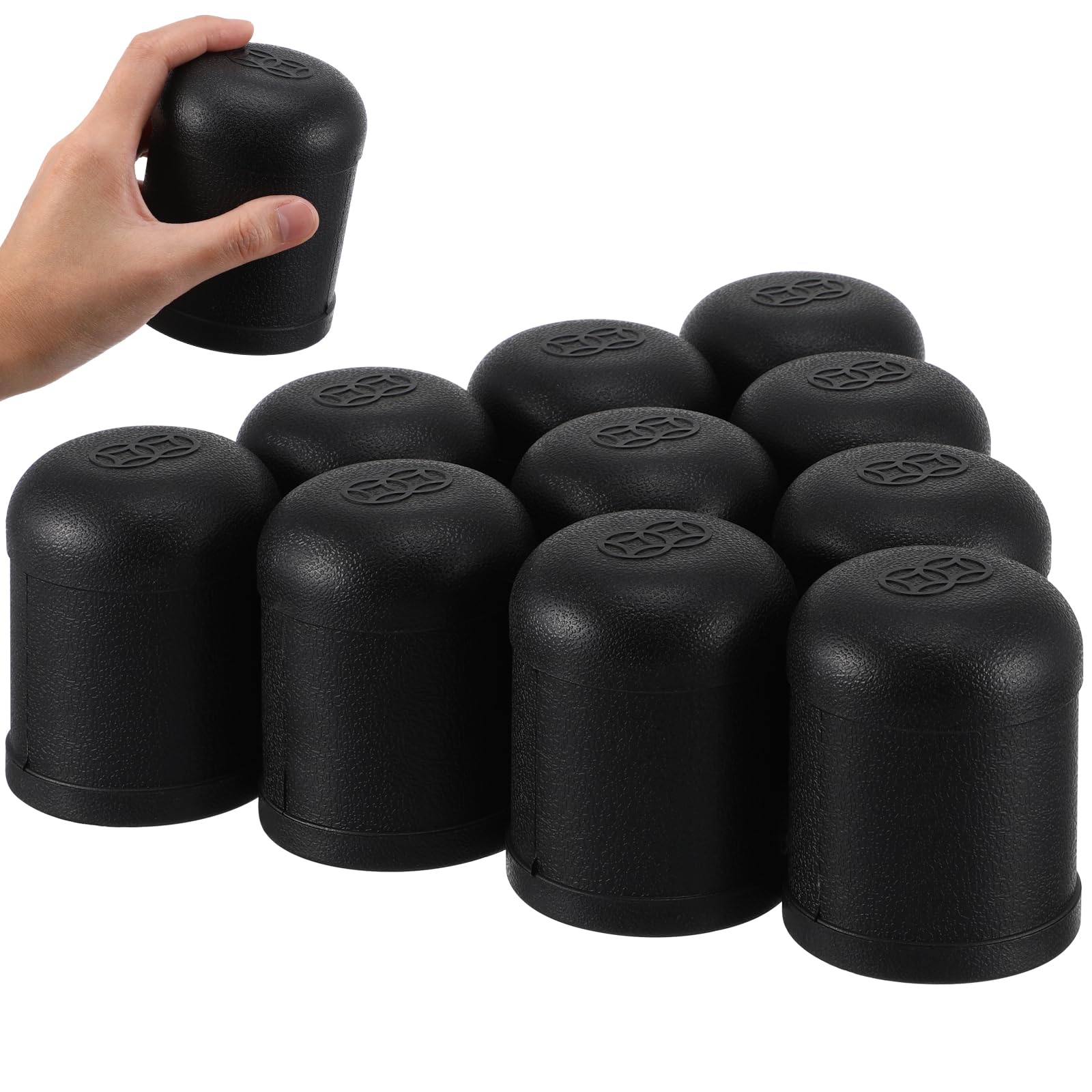 10PCS Professional Rolling Dice Cup Set - Black Cylindrical Dice Box for Casino, Bar, Poker, Board Games & Party Decor - Perfect for Game Nights, Family Gatherings & Casino-Themed Events
