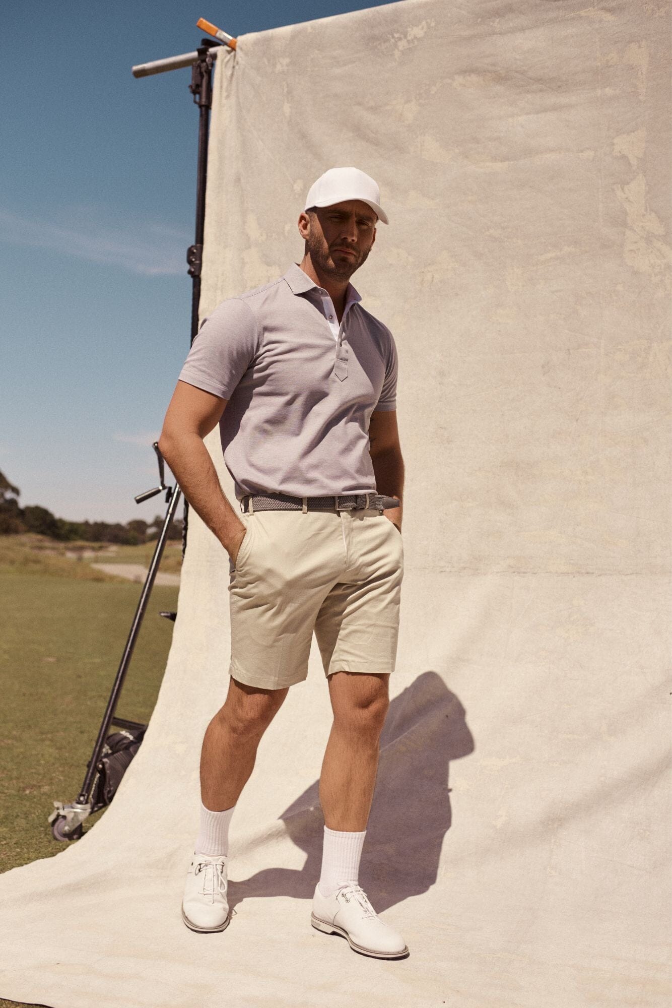 Premium CGC Men's Polo Shirt - Breathable Grey Pique Cotton for Golf, Business & Casual Wear