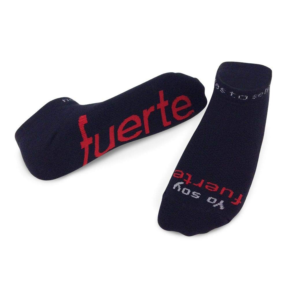 Inspirational 'I Am Strong' Motivational Socks for Women & Men - Positive Affirmation Gift for Self-Care & Daily Encouragement - Perfect for Yoga, Workouts & Everyday Wear