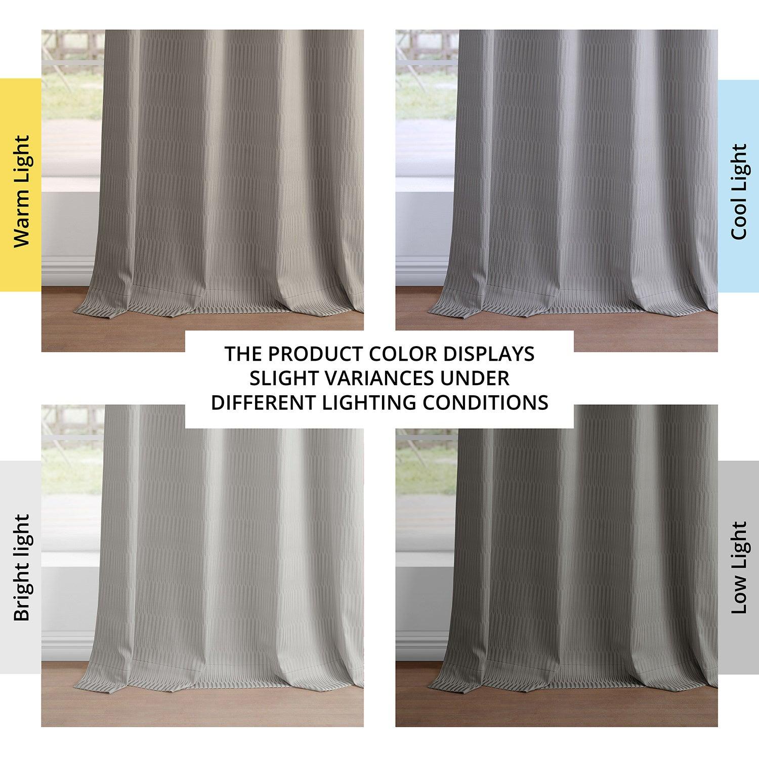 Pewter Abstract Grommet Blackout Curtains - Embossed Velvet Window Drapes for Living Room & Bedroom | Noise Reducing & Room Darkening Window Treatments for Home Decor