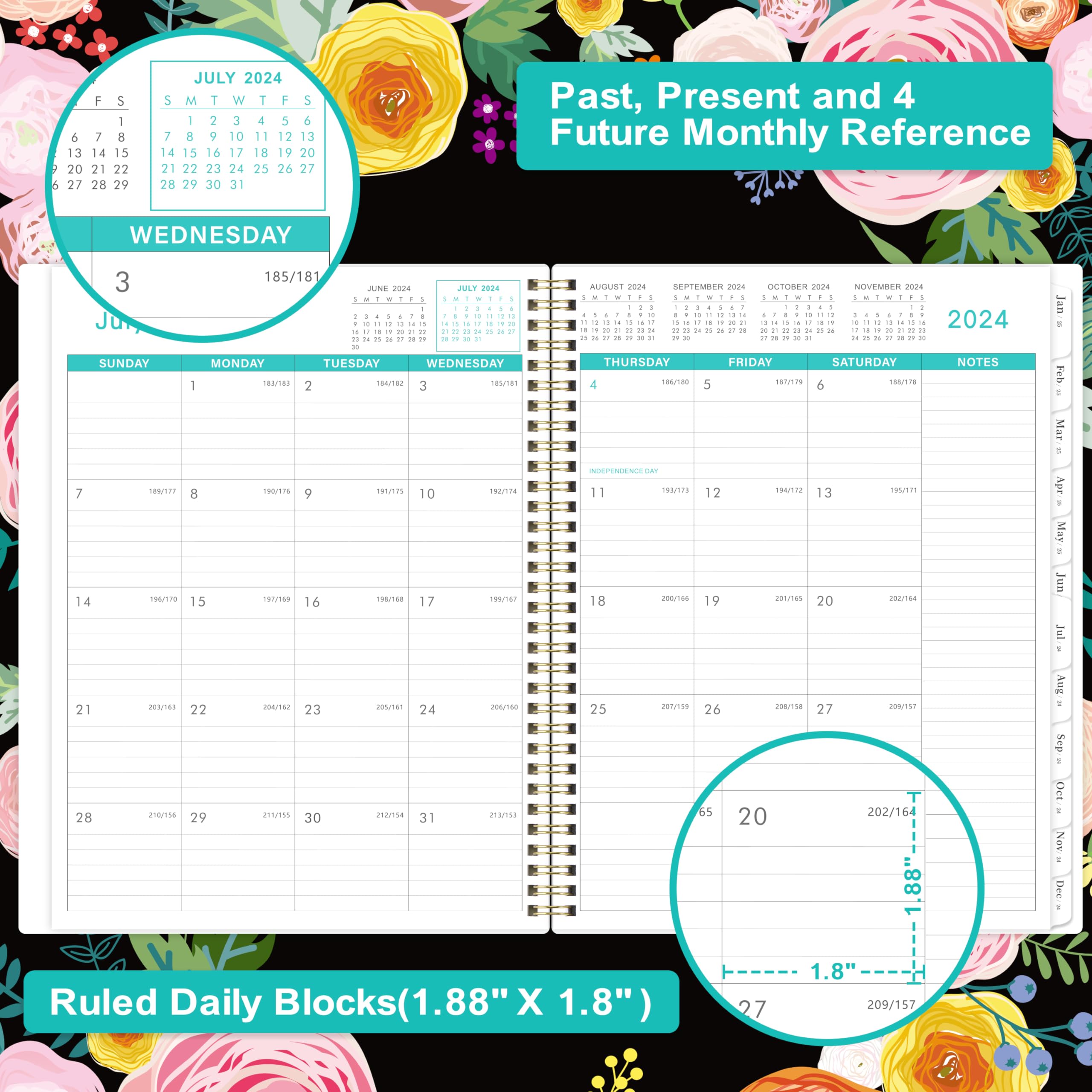 2024-2025 Monthly Planner - July 2024 to December 2025, 9