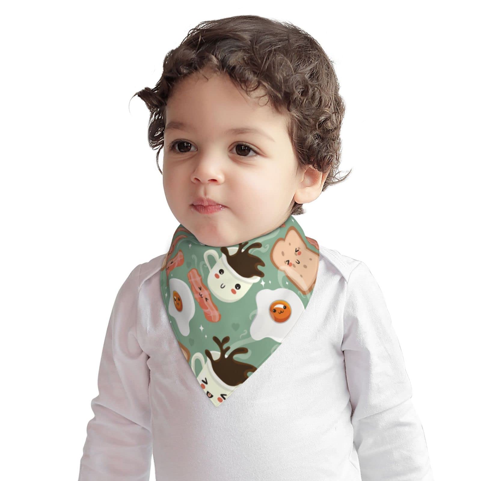 Double Sided Baby Drool Bandana Bibs for Boys & Girls - 100% Cotton Absorbent Teething Bib with Snap Closure - Perfect for Feeding, Teething & Messy Playtime