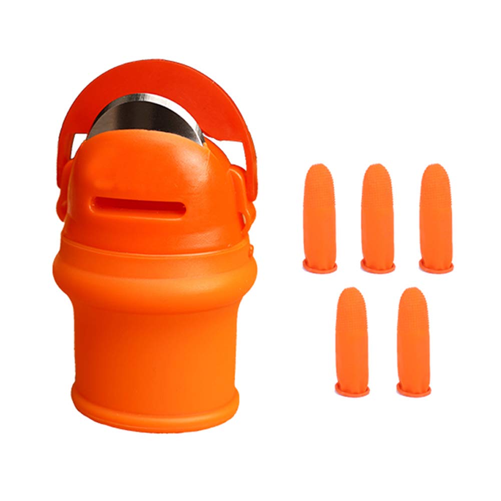 Eioflia Thumb Knife Cutter - 5 Pack Silicone Finger Knives for Gardening, Harvesting Fruits & Vegetables | Ergonomic Garden Tool for Easy Plant Picking, Trimming & Harvesting | Perfect for Home Gardeners, Farmers & Outdoor Enthusiasts