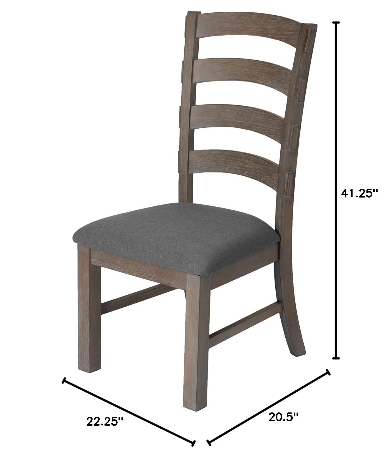 Premium Gray Side Chair for Dining Room - Sturdy & Comfortable Single Seater for Home, Office, or Restaurant Use