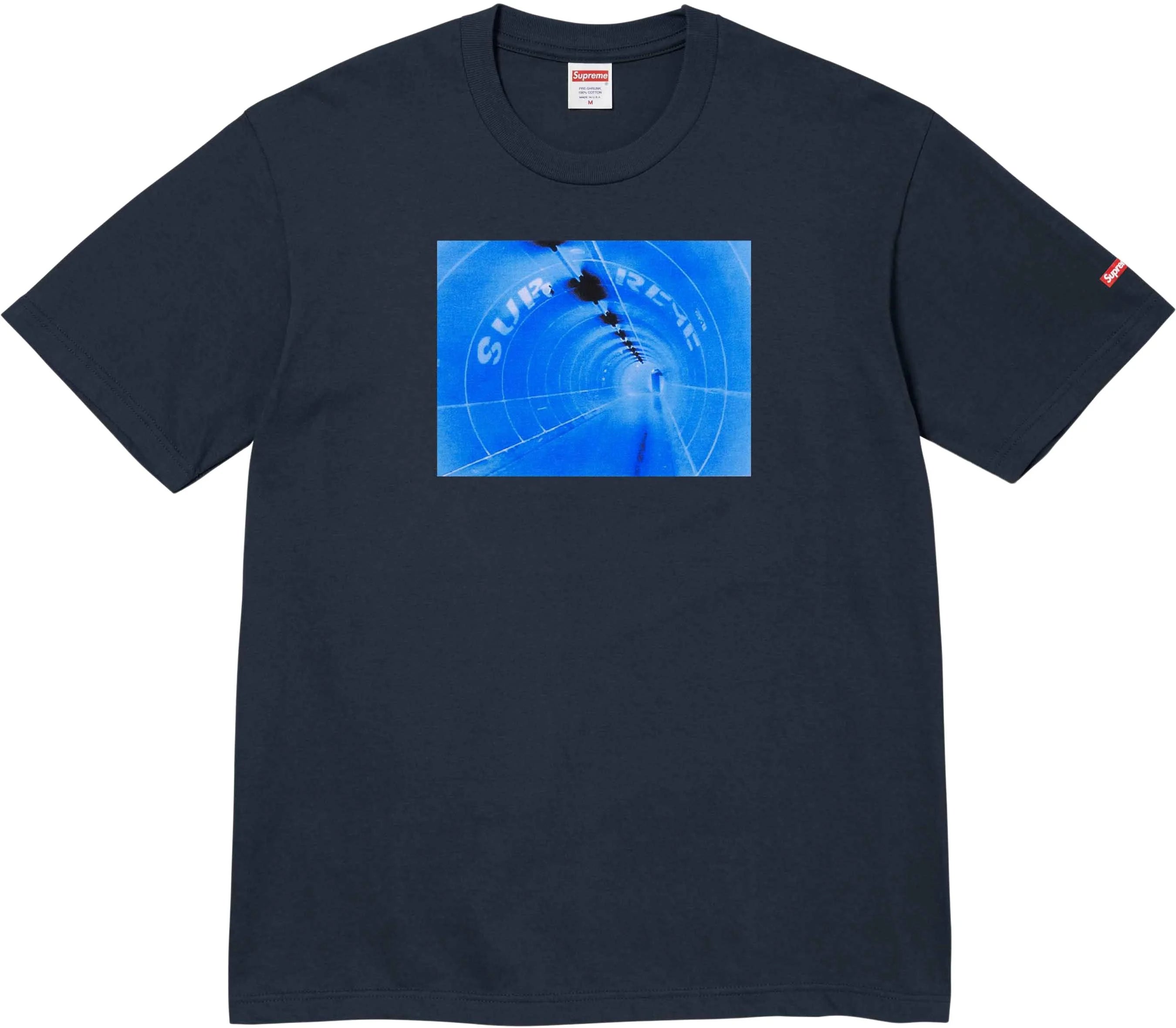SUPREME 24SS TUNNEL TEE - Men's Graphic T-Shirt with Unique Design | Perfect for Streetwear, Casual Outfits & Summer Fashion