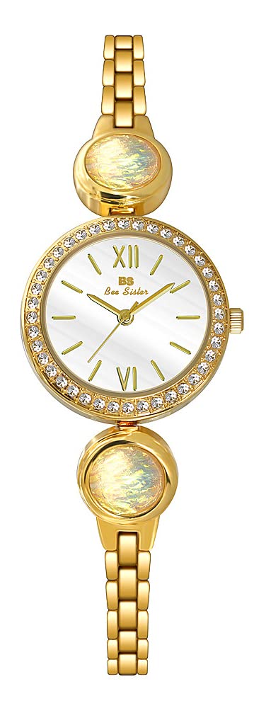 Women's Luxury Quartz Watch - Stainless Steel Bracelet with Rhinestone Accents, Elegant Dress Watch for Ladies, Perfect for Office, Party & Special Occasions