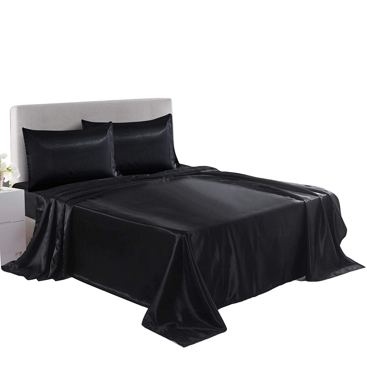 Premium 4-Piece Satin Bedding Set - Twin Size 19