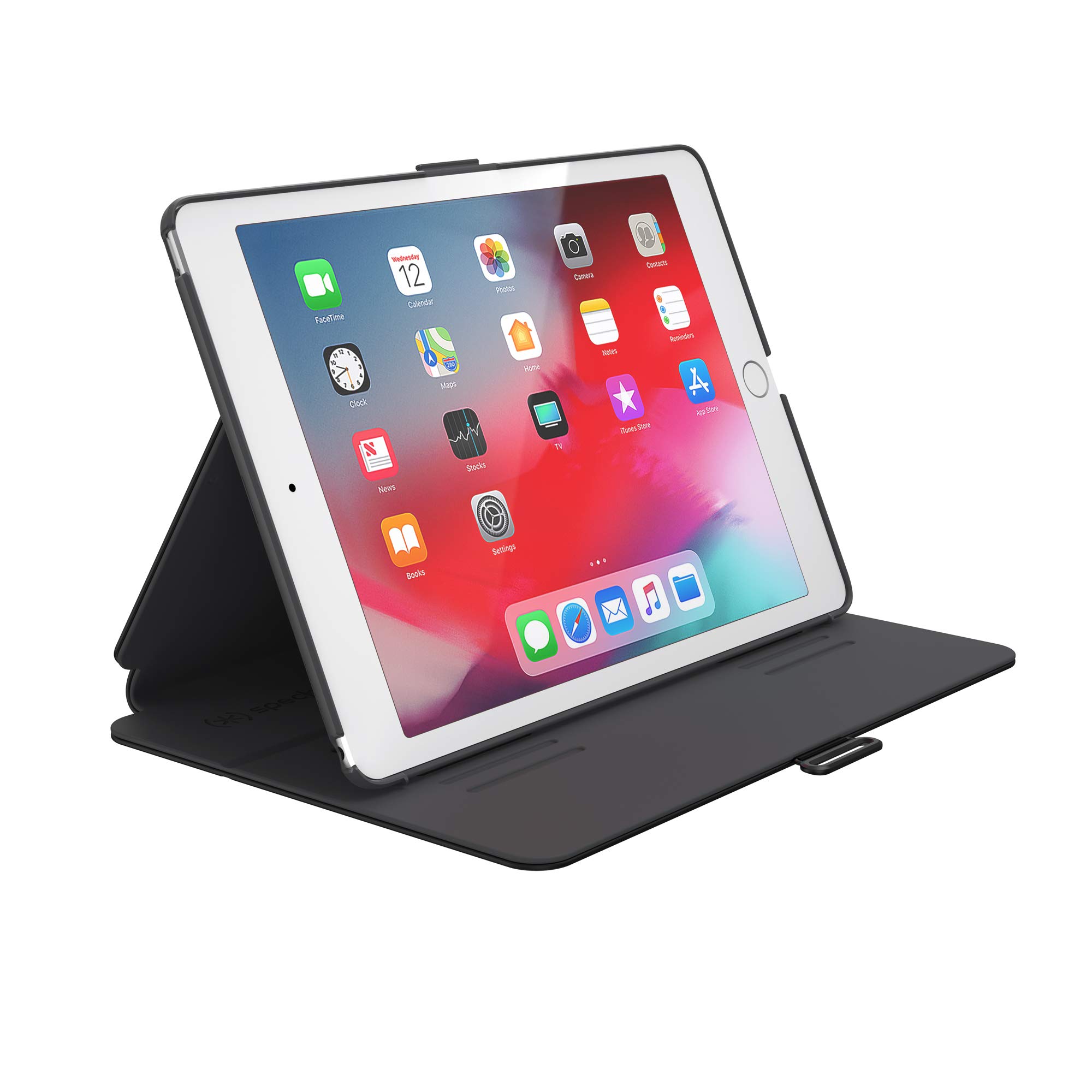 Speck StyleFolio iPad Air Case & Stand (2019) - Compatible with iPad Pro 10.5 Inch - Protective Cover with Multiple Viewing Angles - Black/Slate Grey - Perfect for Work, Travel & Home Use