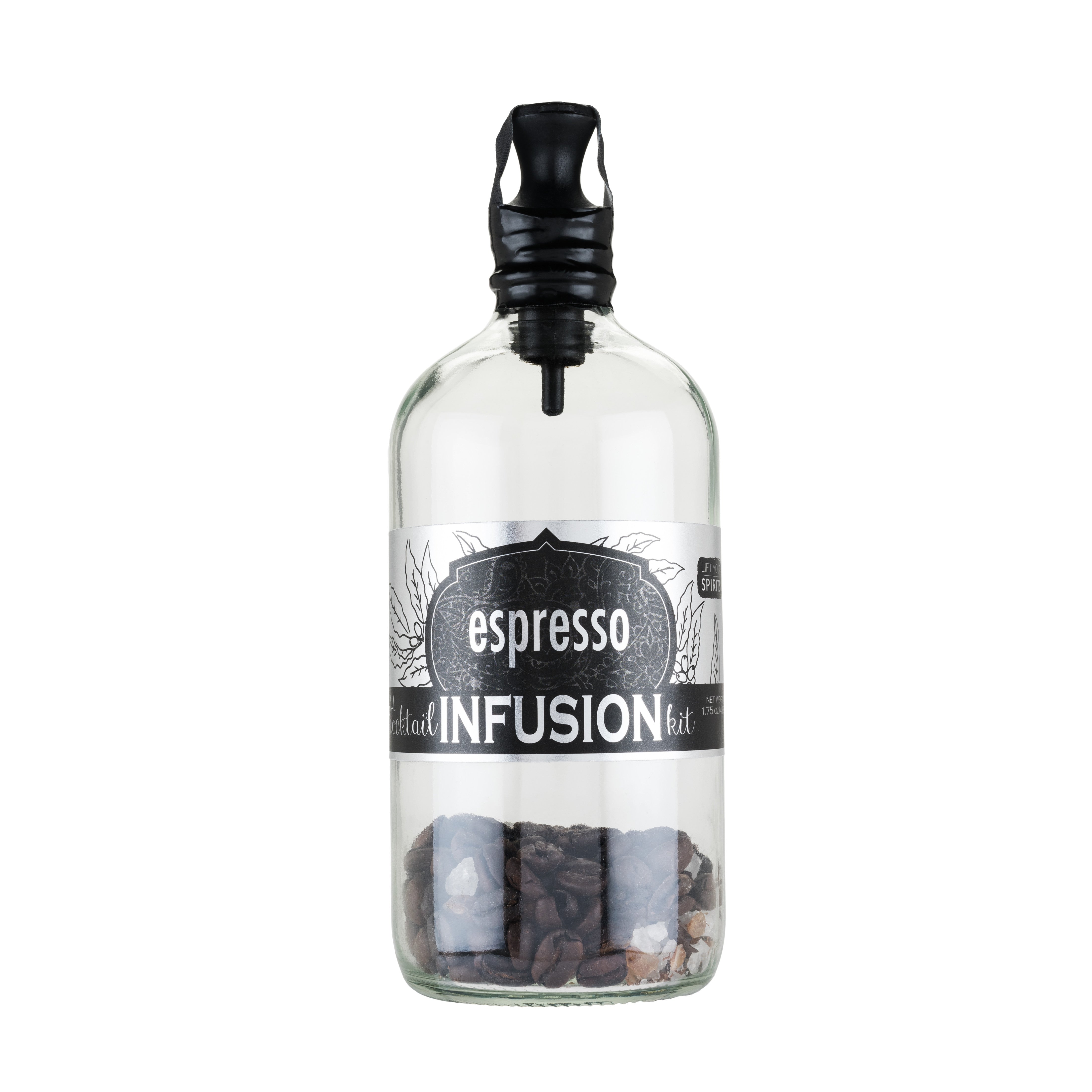 Premium Espresso Cocktail Infusion Bottle - Barista & Mixology Essential for Coffee Cocktails, Cold Brew & DIY Infusions - Perfect for Home Bars & Coffee Shops