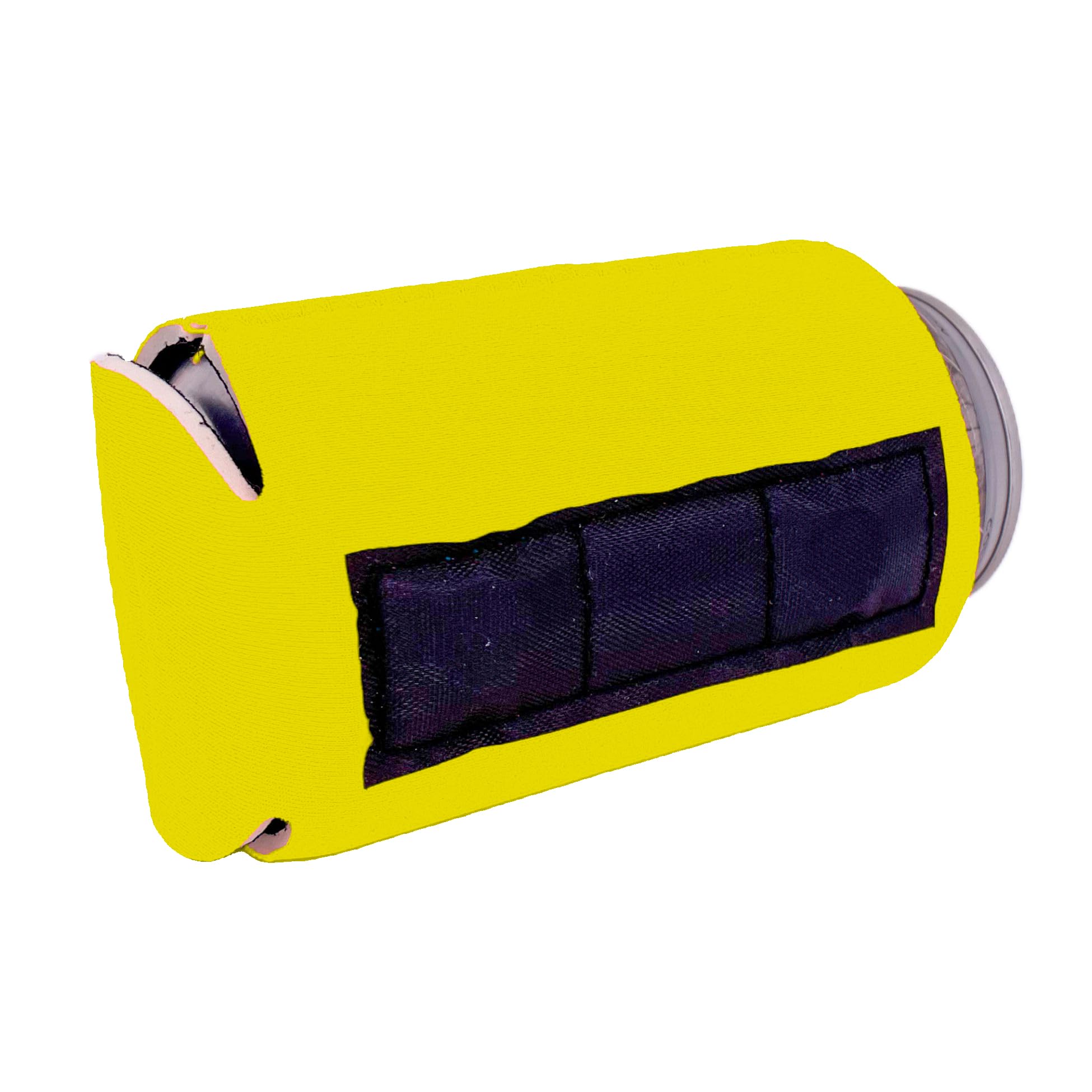 Blank Magnetic Can Coolers (6 Pack) - Yellow Insulated Beer Sleeves for Cans, Perfect for Parties, BBQs, and Outdoor Events - Keep Drinks Cold with Strong Magnet Base
