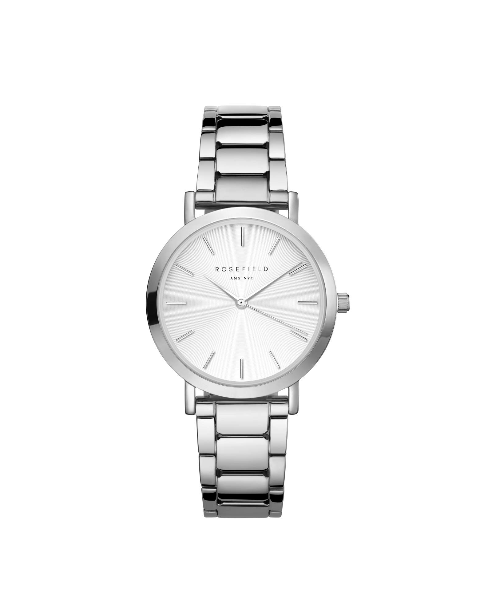ROSEFIELD Analog Watch TWSS-T62 - Silver Bracelet for Women, Minimalist Fashion Watch with Stainless Steel Band, Perfect for Casual Wear, Office & Everyday Use