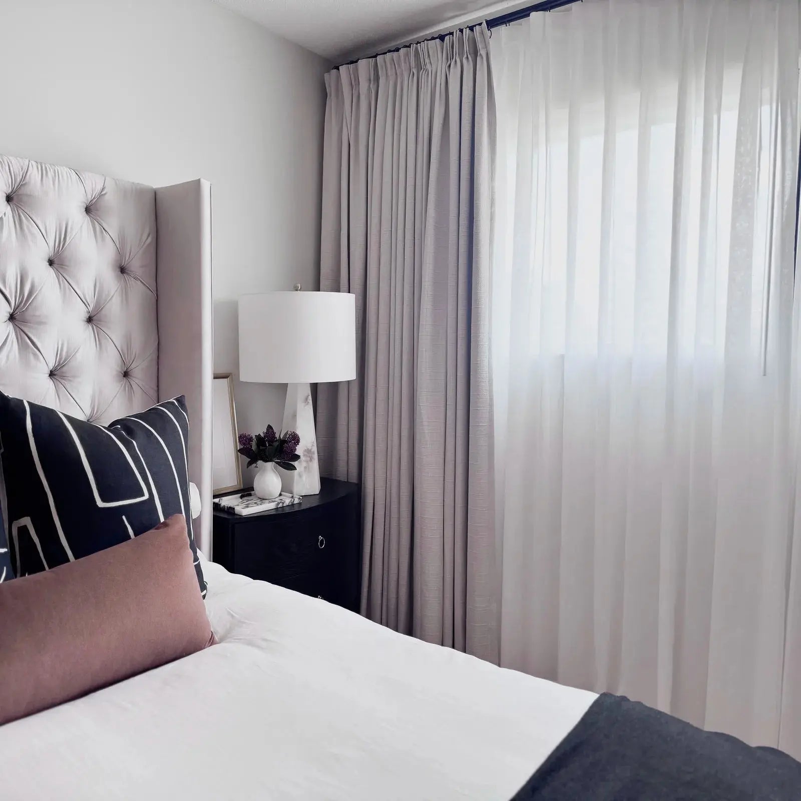Florida Embossed White Semi-Sheer Pleated Curtains - Elegant Window Treatment for Living Room & Bedroom