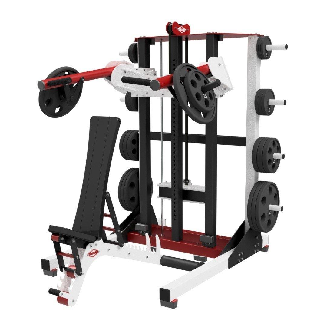 Fusion Fitness Designs Master Press™ – Multi Press Smith Machine for Home & Commercial Gym Strength Training | All-in-One Weightlifting Equipment for Squats, Bench Press & Shoulder Workouts