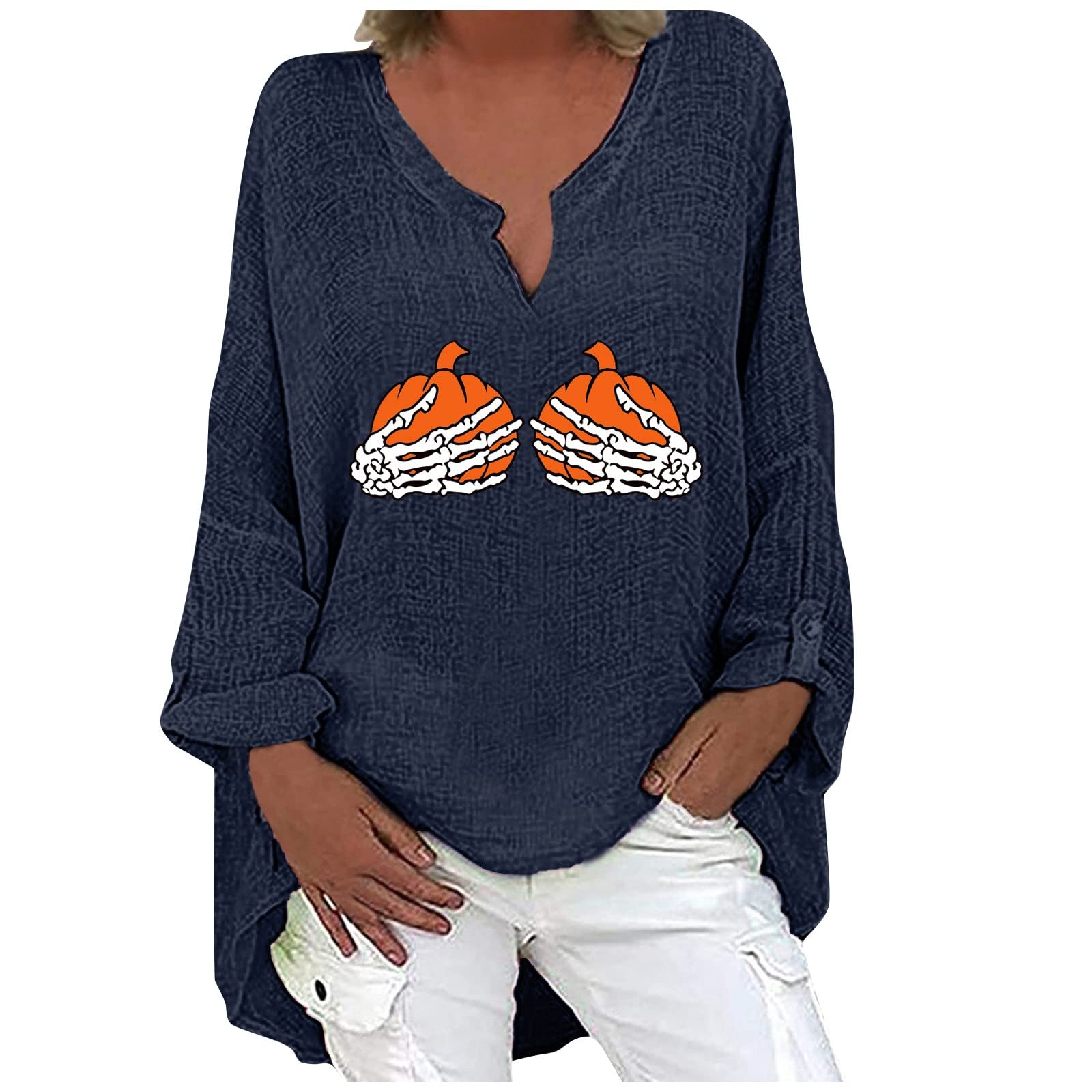 Women's Short Sleeve Tunic Top - Vintage White Blouse Under $10 | Casual Wear with Leggings for Everyday Outfits