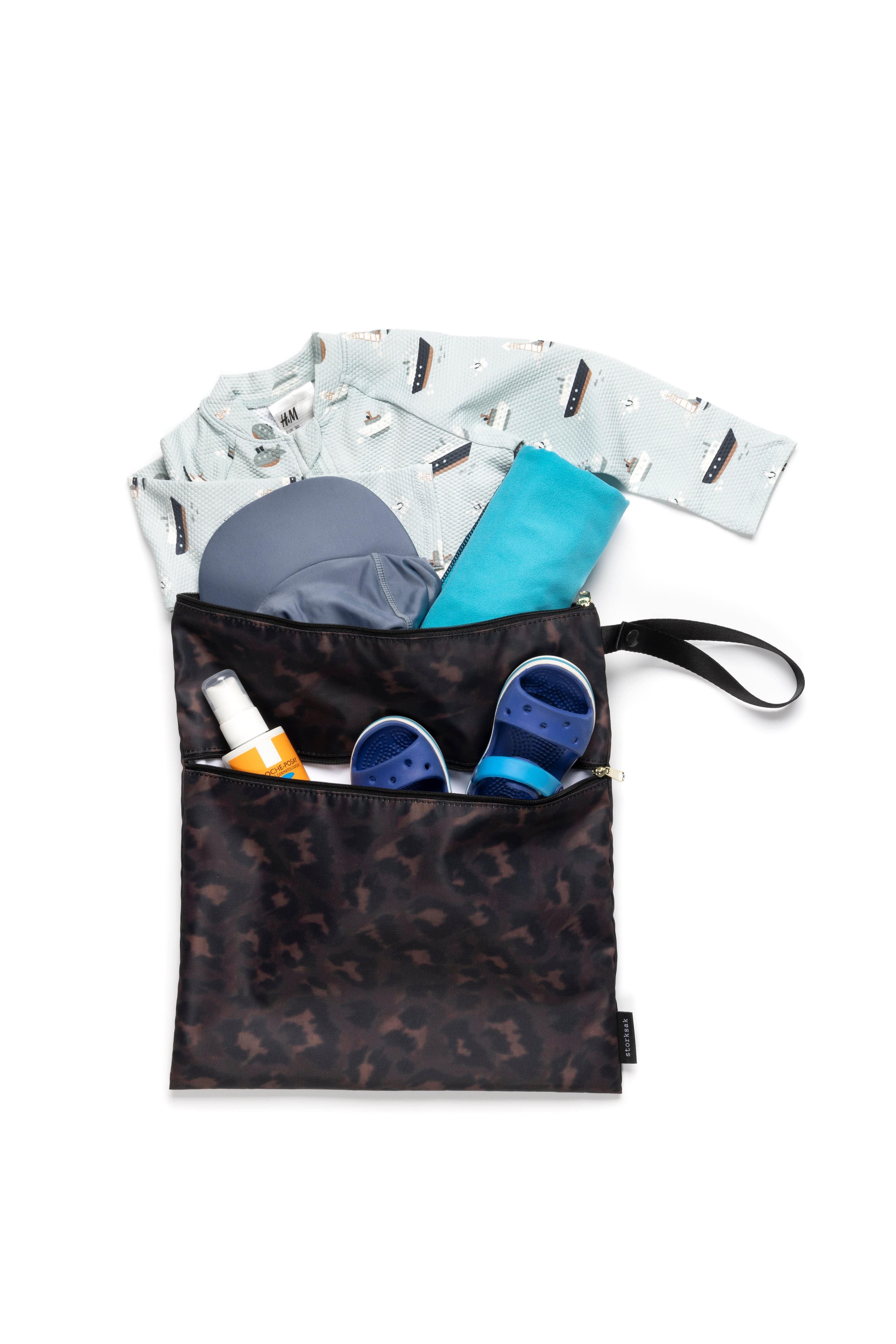 Storksak Waterproof Wet Bag & Baby Changing Pouch Set - Perfect for Diaper Changes, Swim Gear, and Travel Essentials