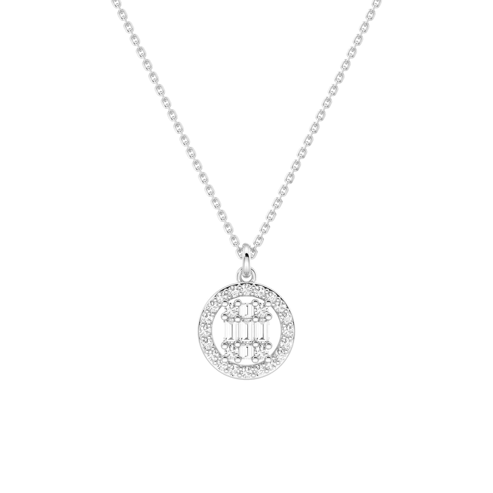 Infinity Halo Lab Grown Diamond Circle Cluster Necklace | 14K Gold Pendant | Ethical & Sustainable Jewelry | Perfect for Anniversaries, Weddings & Special Occasions