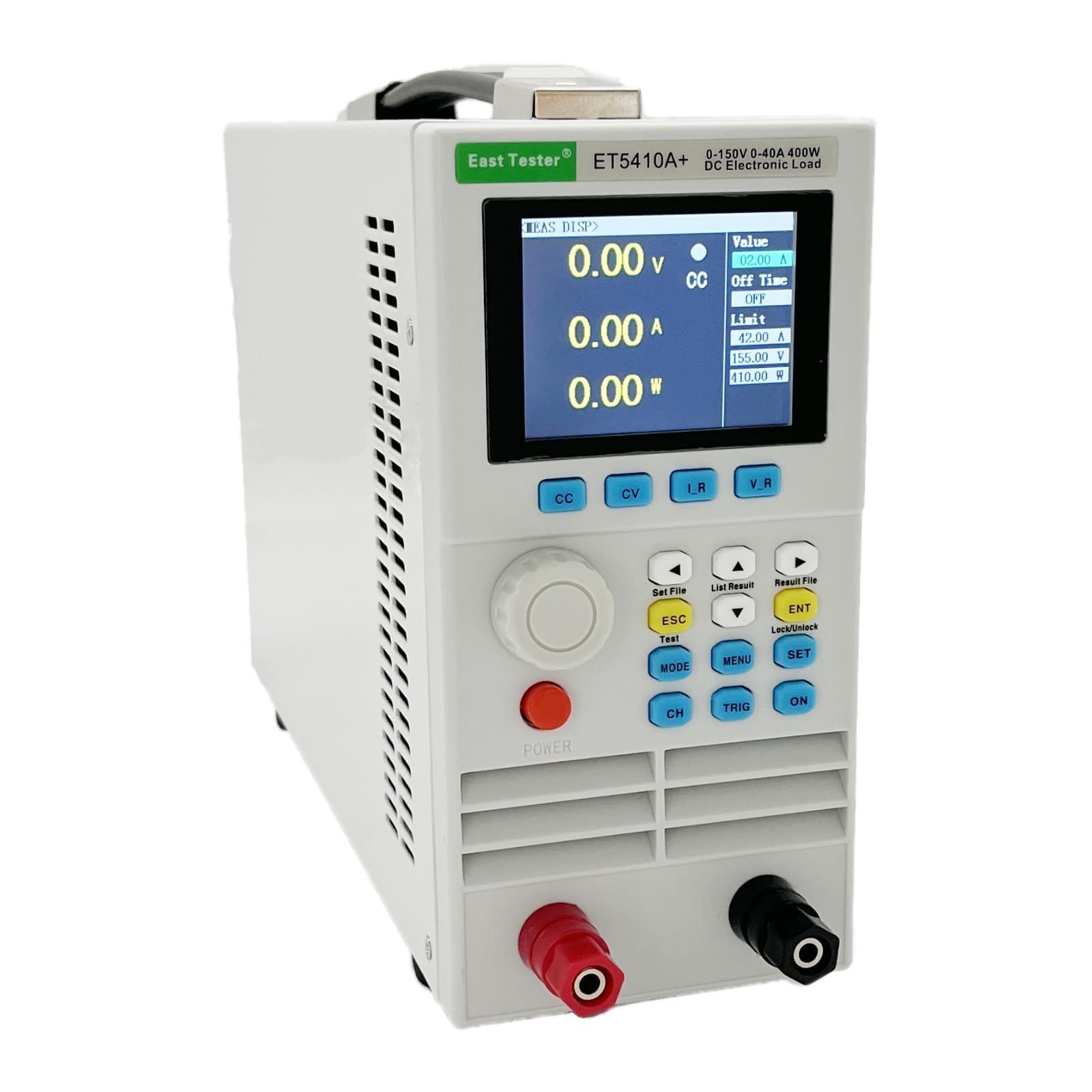 Programmable DC Electronic Load Tester ET54A+ - Battery Capacity Tester with Constant Current/Voltage for Power Supply, USB Charger, Switch Testing - Ideal for Lab, DIY Electronics, and Power Device Maintenance