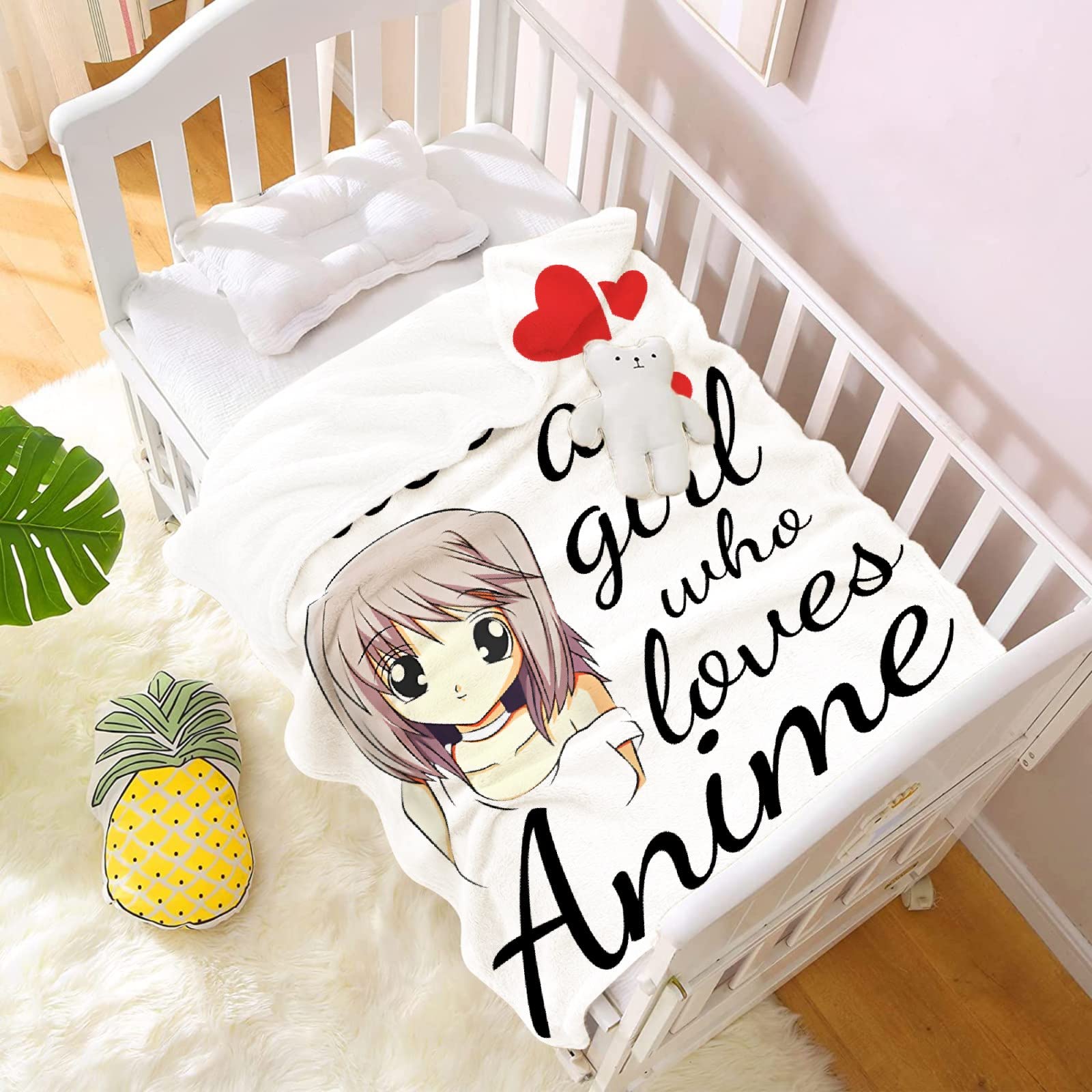 Anime Girl Just A Girl Who Loves Anime Blanket - 120