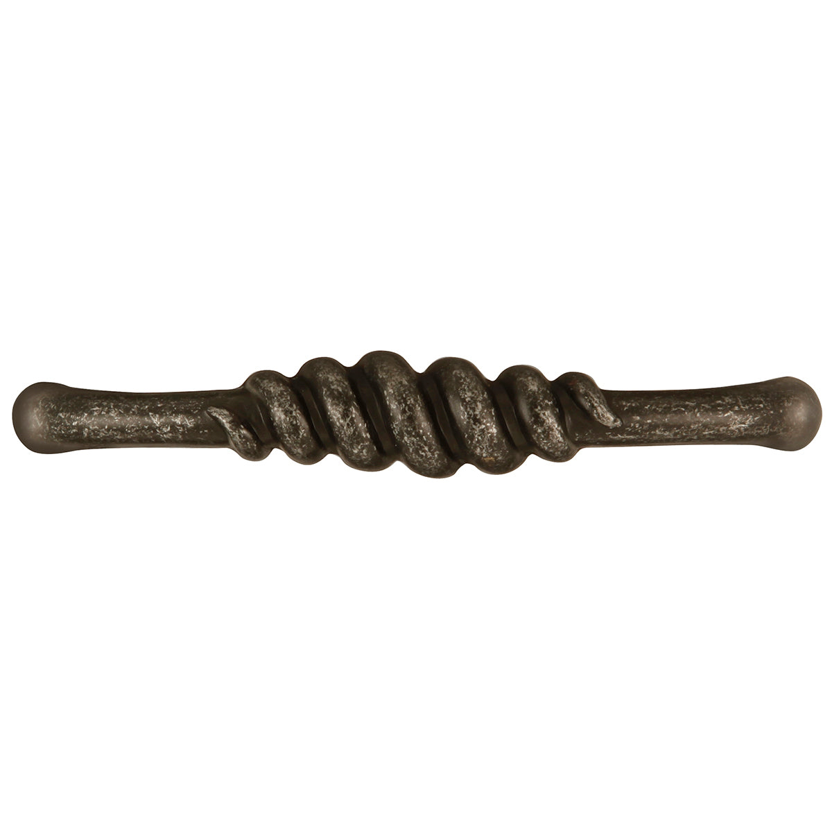 Manchester Pull 3 3/4 Inch (96mm) Center to Center Cabinet Handle - Vintage Vibra Pewter Finish - Perfect for Kitchen Cabinets, Dressers & Furniture Hardware