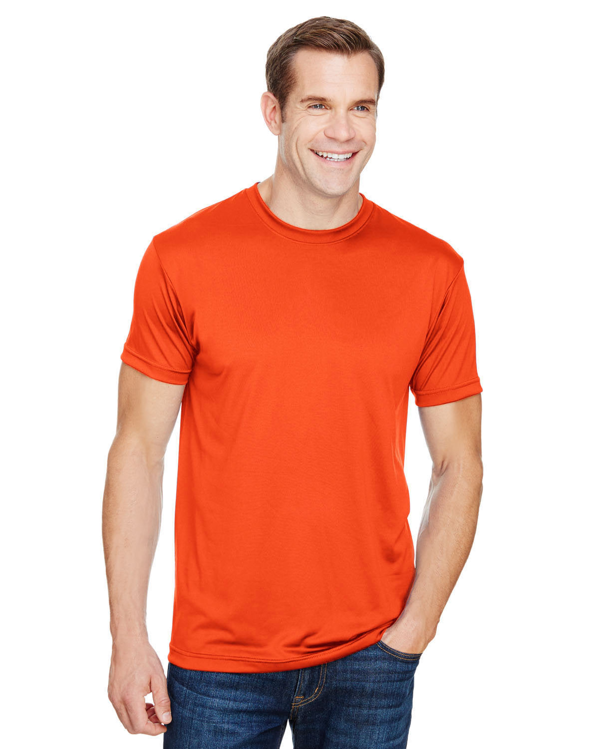 Bayside BA5300 Unisex 4.5 oz. Performance T-Shirt - Moisture Wicking, Breathable Polyester Shirt for Men & Women - Perfect for Workouts, Gym, Running & Outdoor Activities