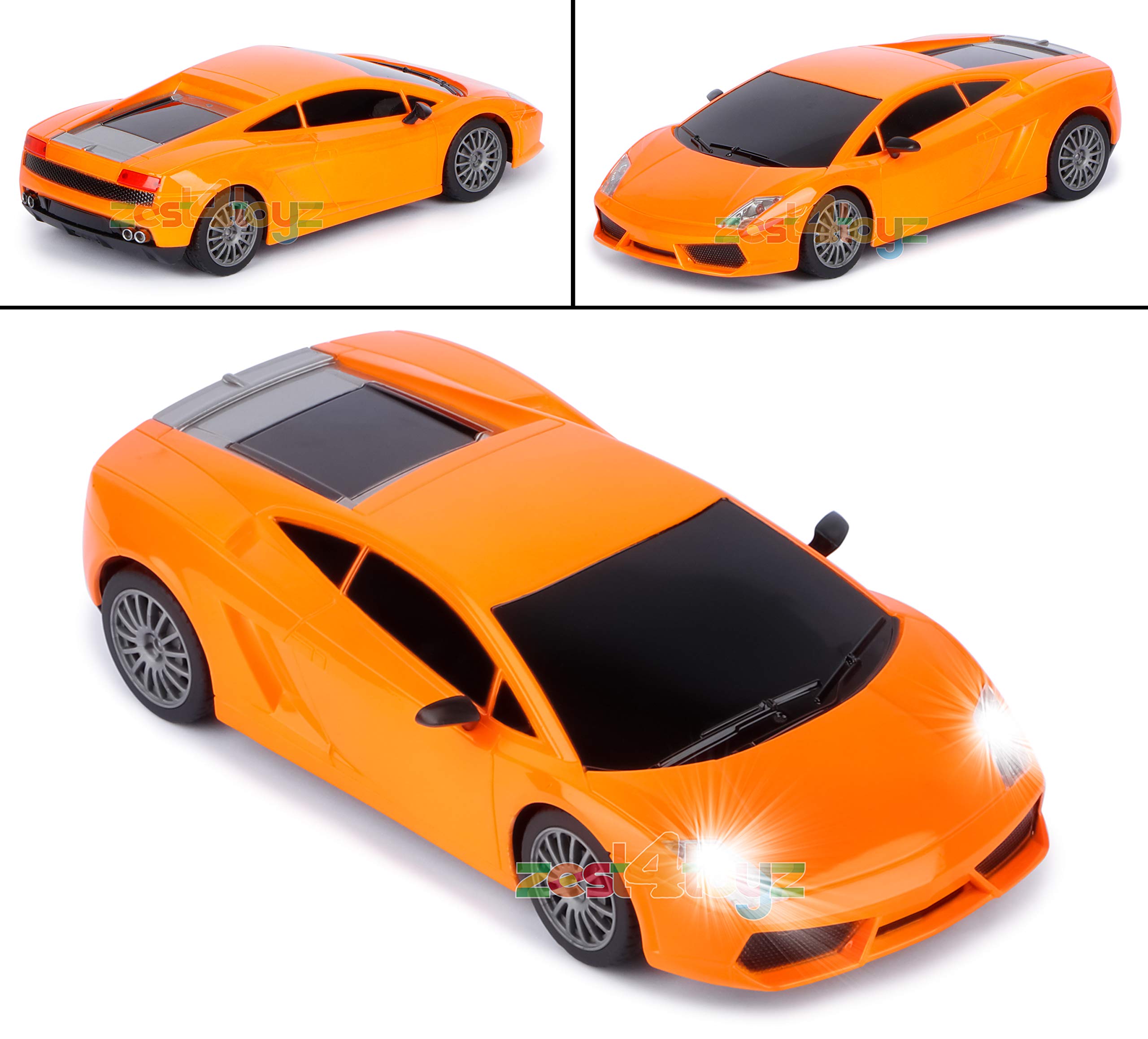 Zest 4 Toyz 4 Channel Remote Control Race Car - High Speed RC Sports Car for Kids & Boys (Orange) | Perfect for Indoor & Outdoor Play, Birthday Gifts & Racing Competitions