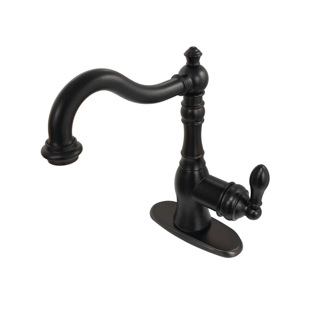 Kingston Brass GSY7735ACL Oil Rubbed Bronze Kitchen Faucet - Classic American Style Pull-Down Sprayer for Modern Farmhouse & Traditional Kitchens