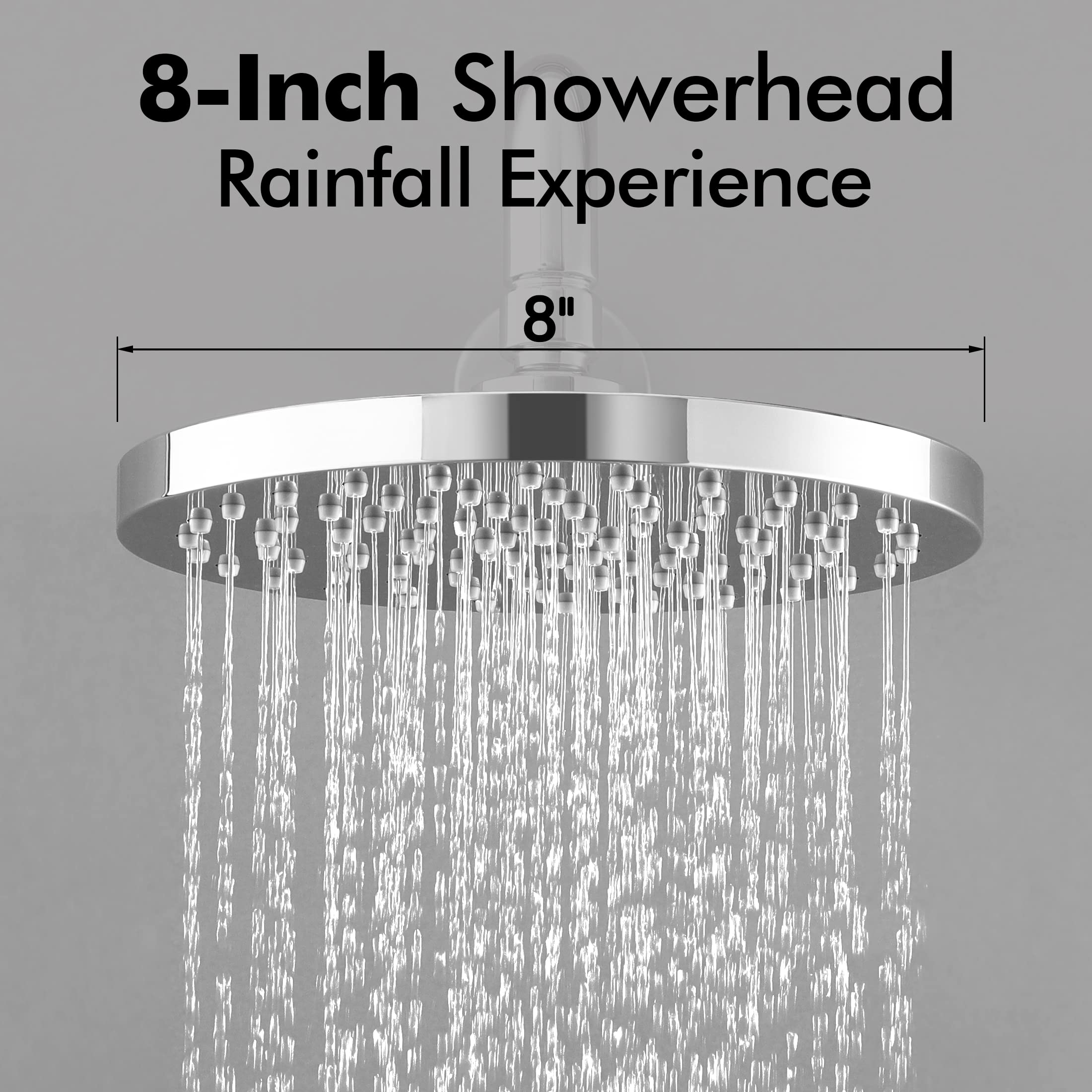 **KES XB6202F18-CH Polished Finish Pressure Balance Shower Valve and Trim Kit with Rain Shower Head - Wall Mount Complete Shower Faucet Set for Luxurious Bathroom Upgrade**    *(Ideal for modern bathrooms, spa-like showers, and home renovation projects)*