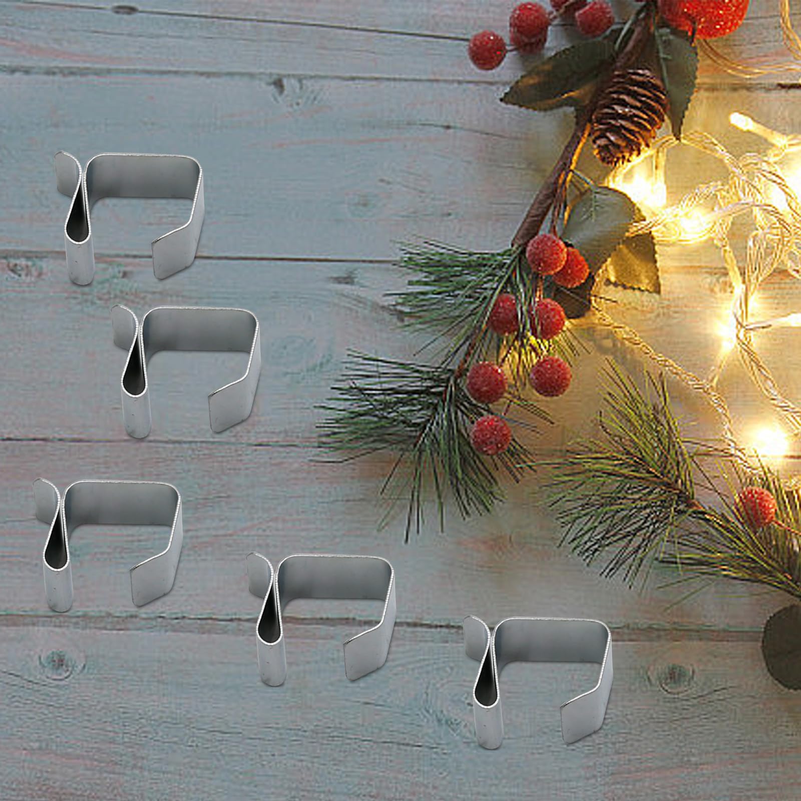 50 PCS Christmas Light Gutter Hooks - 0.8