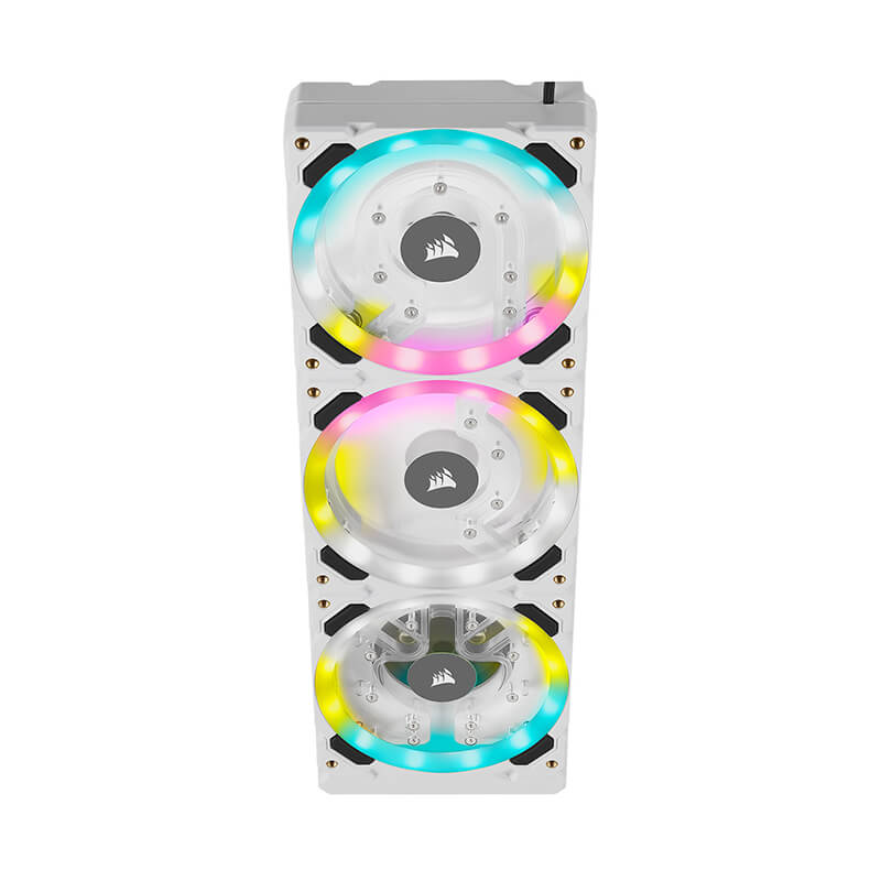 Corsair Hydro X Series XD7 RGB 360mm Distribution Plate - White | High-Performance Water Cooling Reservoir | Perfect for Custom PC Liquid Cooling Builds & Gaming Rigs