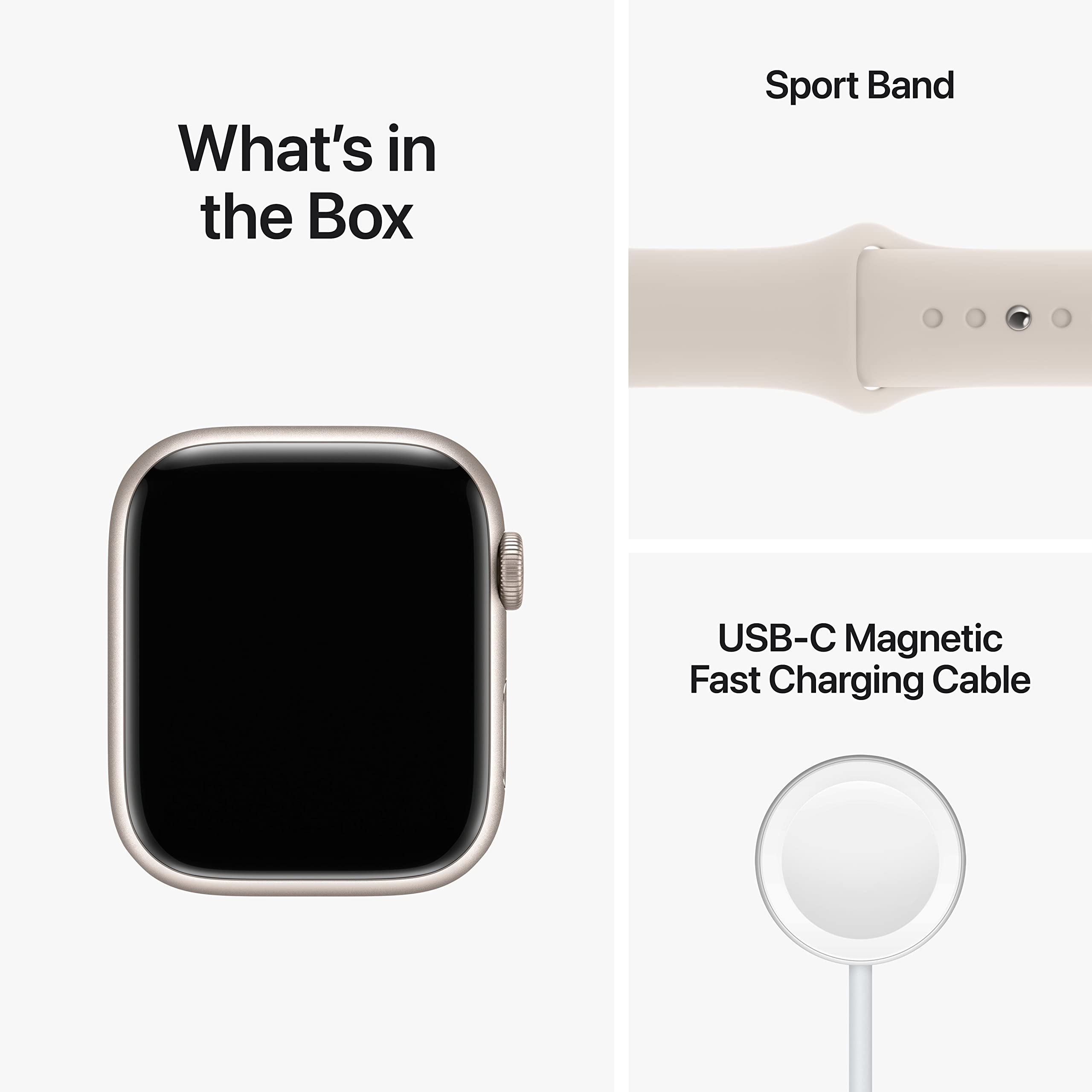 Apple Watch Series 8 (GPS + Cellular 45mm) - Starlight Aluminum Case with Starlight Sport Band | Renewed Premium Smartwatch for Fitness Tracking, Heart Rate Monitoring & Calls | Perfect for Workouts, Running & Daily Wear