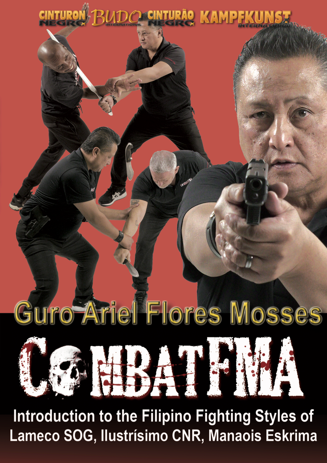 Combat FMA Filipino Martial Arts Training DVD by Ariel Flores Mosses - Learn Self Defense Techniques for Home & Street Protection