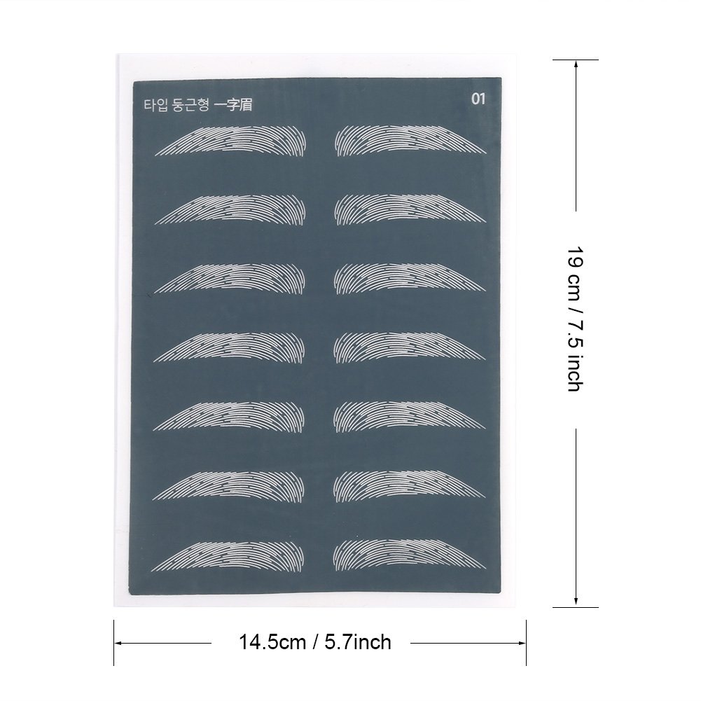 5pcs Silicone Eyebrow Makeup Practice Skin - Permanent Makeup Training for Beginners & Professionals - Perfect for Tattoo Artists & Beauty Salons