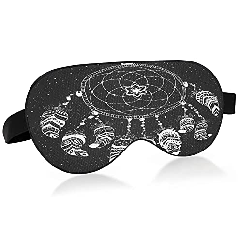 Native American Feather Sleep Mask for Women & Men - Soft Comfortable Eye Mask for Sleeping, Travel & Relaxation - Perfect for Night Use, Naps & Meditation