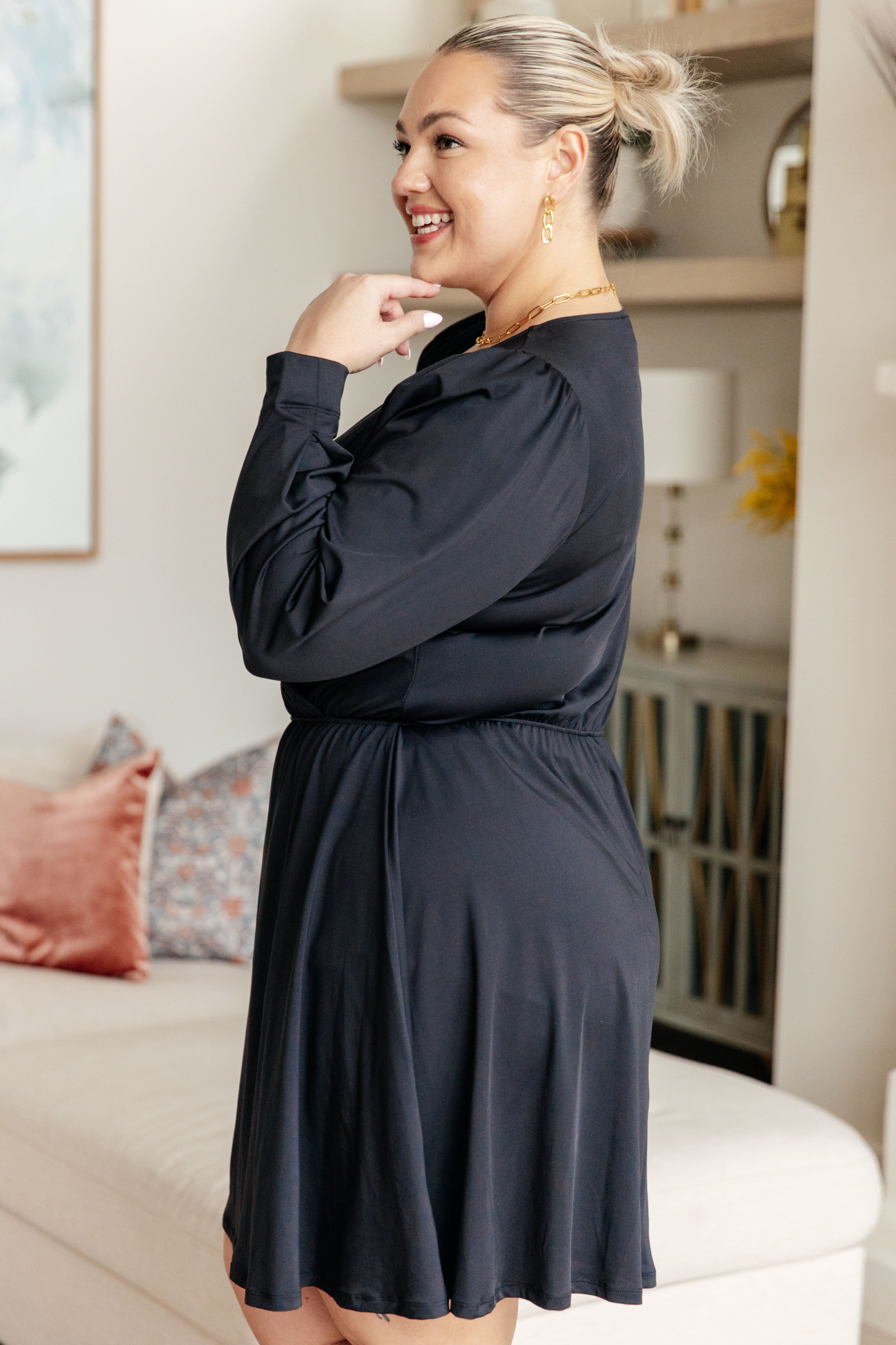 Black Elegance Skort Dress for Women - Stylish Skirt Shorts Hybrid - Perfect for Work, Golf, Tennis & Casual Outings