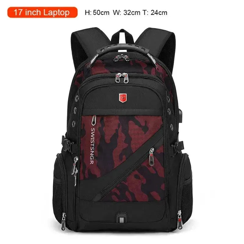 Waterproof Laptop Backpack with USB Charging Port - 17 Inch Laptop Backpack for Men & Women - Durable Travel Backpack for Work, School, College & Outdoor Adventures
