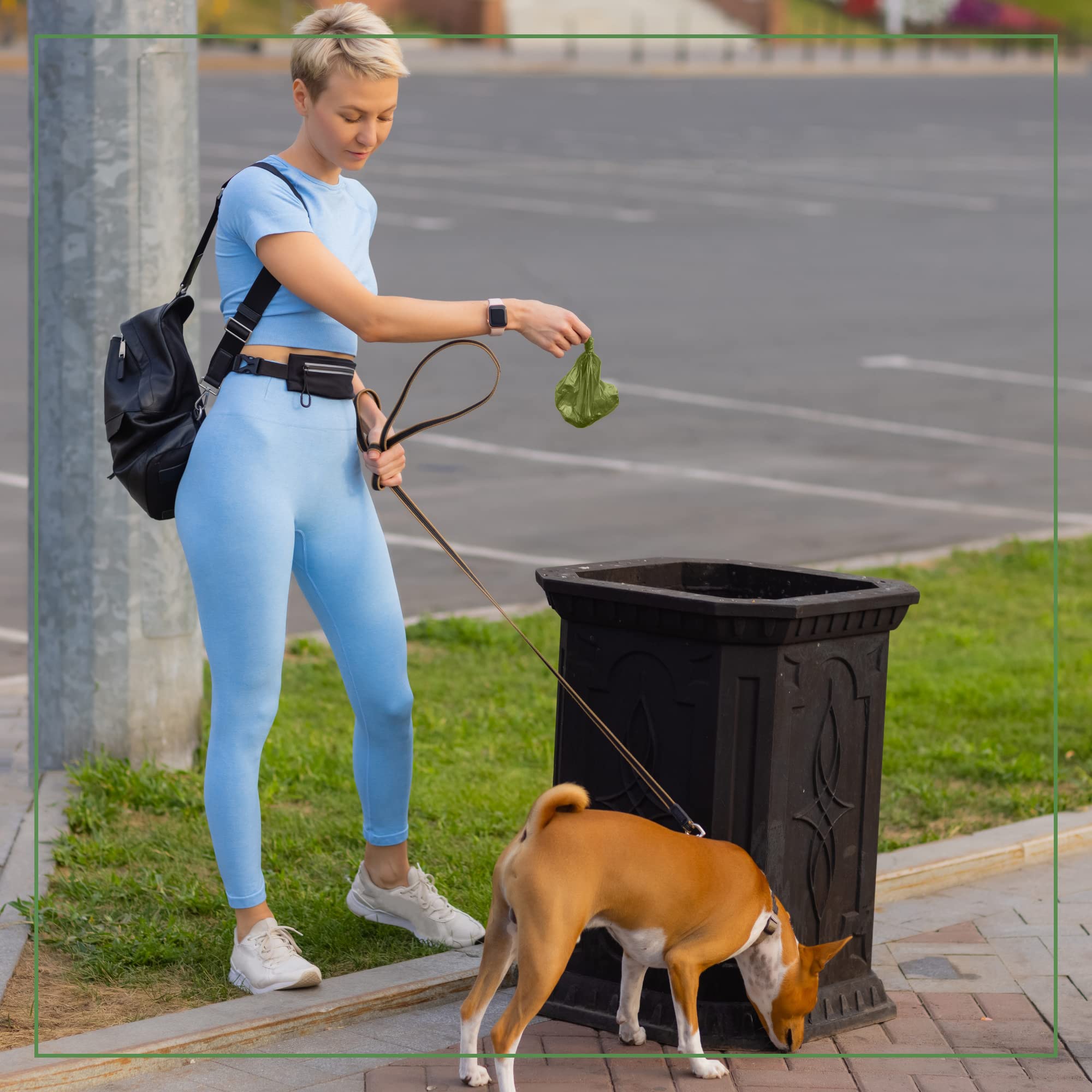 144 Count Thick Lavender Scented Dog Poop Bags - Heavy Duty Odor Blocking Waste Bags for Dogs (8 Rolls, 144 Bags) | Perfect for Daily Walks, Park Visits & Travel with Your Pet
