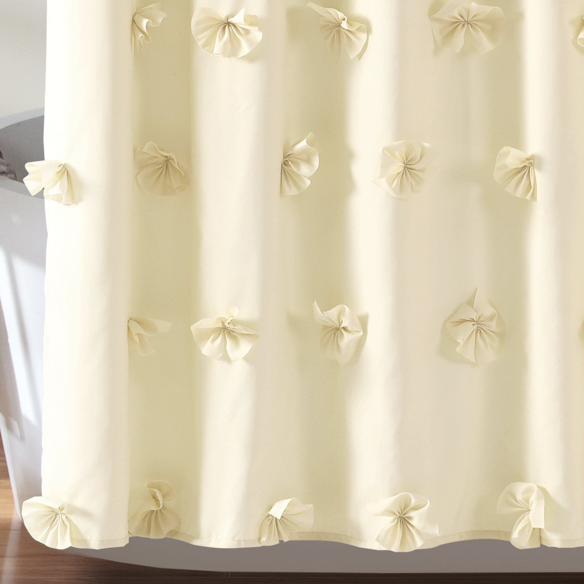 Riley Waterproof Shower Curtain - Elegant Bathroom Decor for Modern Homes | Perfect for Bathrooms, Dorms & Apartments