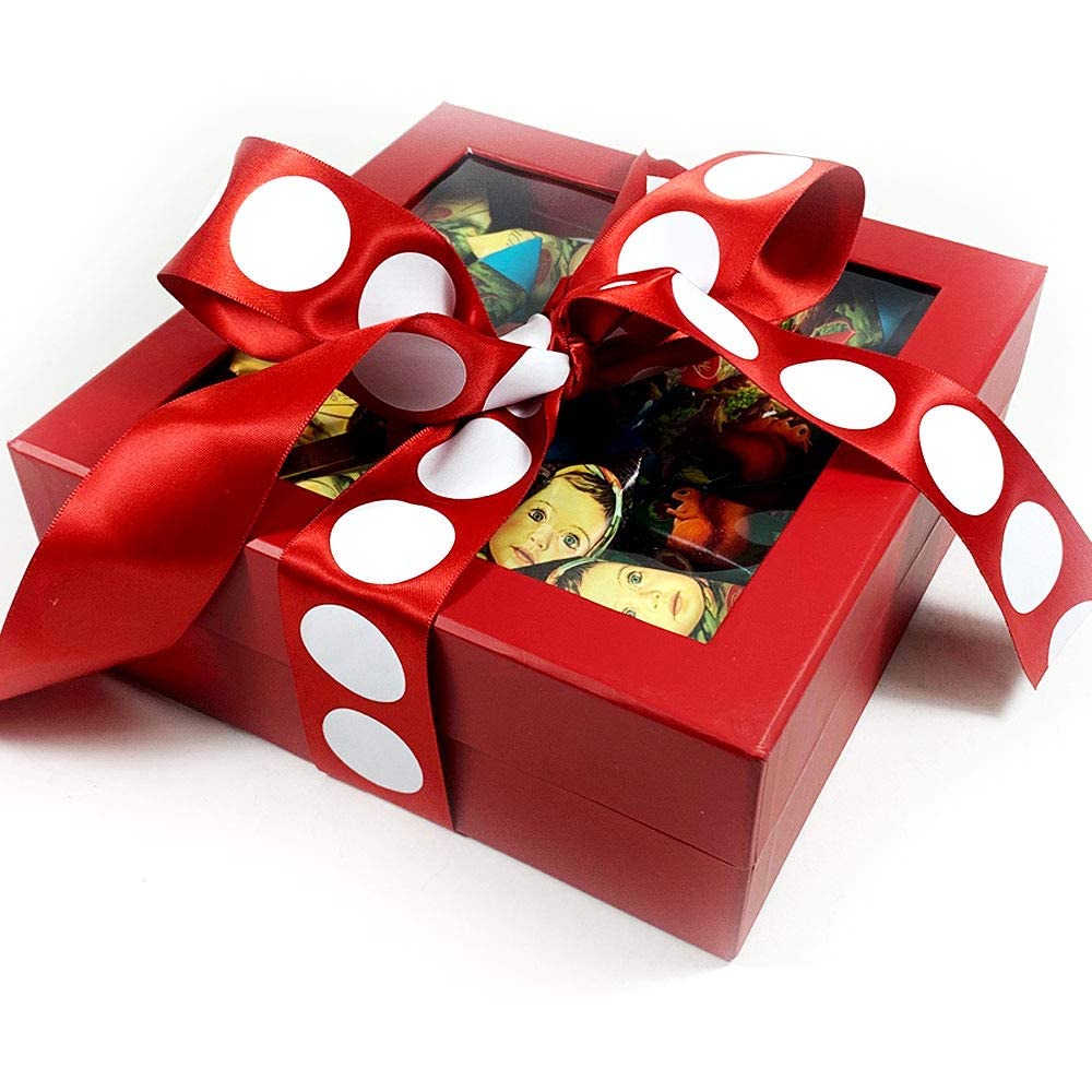 Premium Russian Chocolate Gift Box - Assorted Candy Mix by Red October, Mishka, Red Riding Hood & Alenka (2 lb / 900g) - Perfect for Holidays, Birthdays & Corporate Gifts