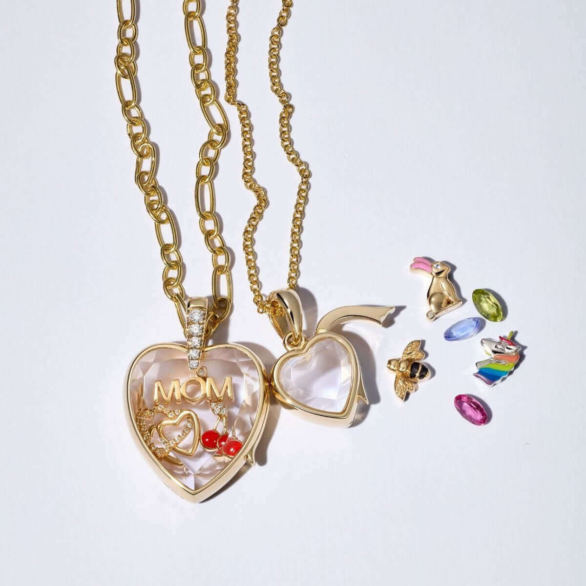 DIY Heart Locket Necklace Charm - Personalized Engravable Jewelry Gift for Women | Romantic Keepsake for Valentine's Day, Anniversary & Mother's Day | JFN2021
