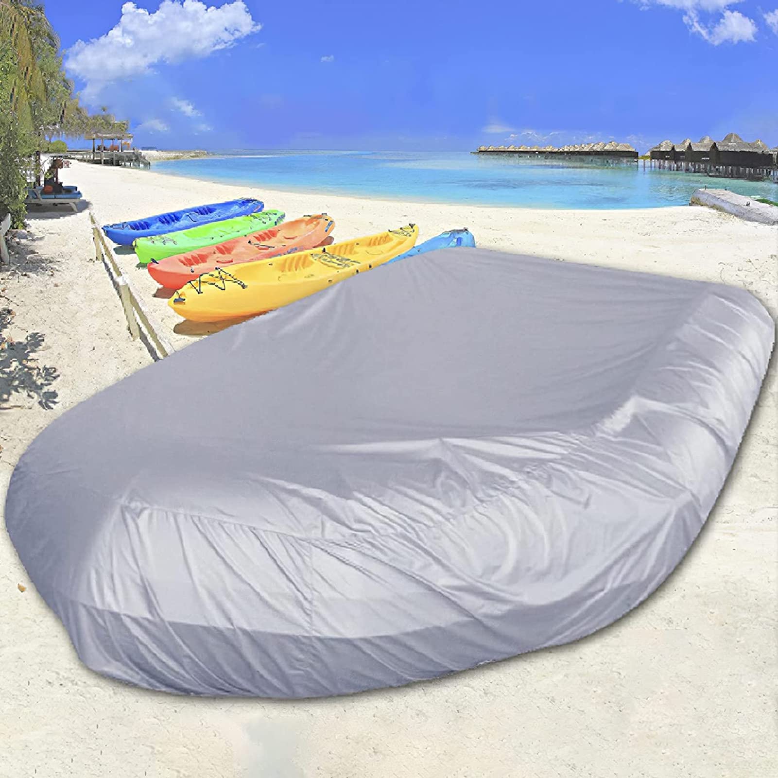 **7-Size Waterproof Inflatable Boat Cover – UV Protection, Dustproof Kayak & Boat Sun Shield – Ideal for Outdoor Storage & Marine Use**