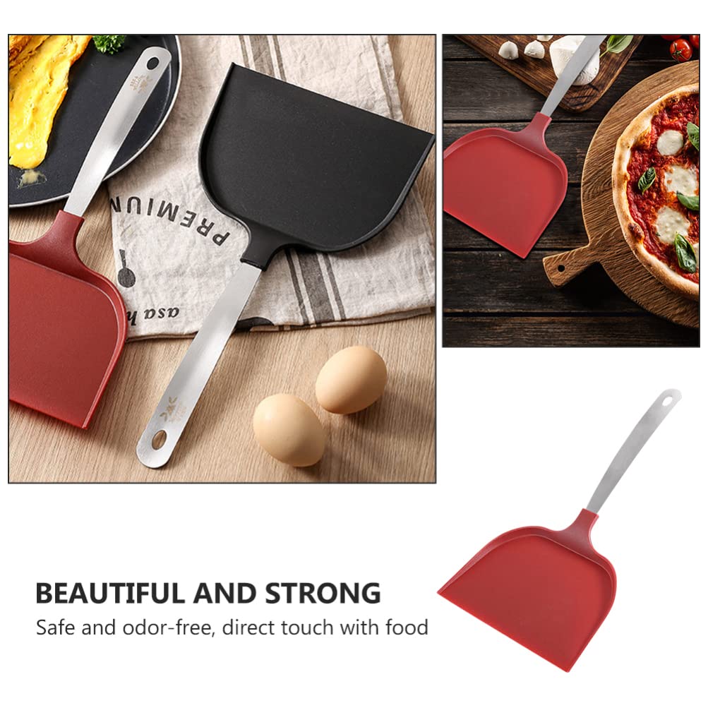 Premium Stainless Steel Pizza Peel with Nylon Handle - Multi-Functional Pizza Spatula for Baking, Serving & Cake Decorating - Ideal for Home Kitchens, Pizzerias & Bakeries