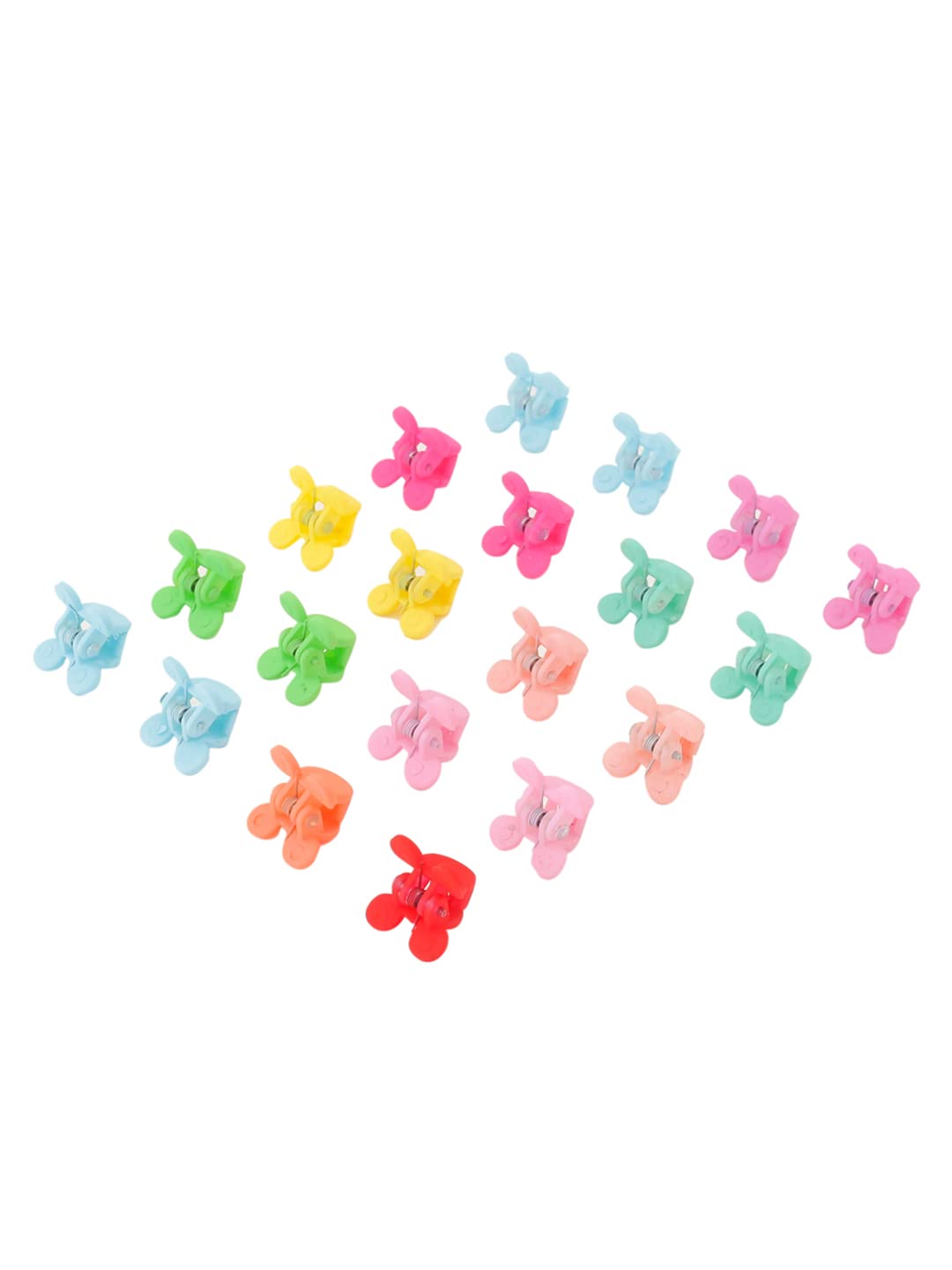 Melbees by Yellow Chimes 50-Piece Mini Hair Claw Clips Set for Girls & Kids - Colorful Small Hair Clips for Baby & Toddler - Perfect for School, Parties & Daily Hair Styling