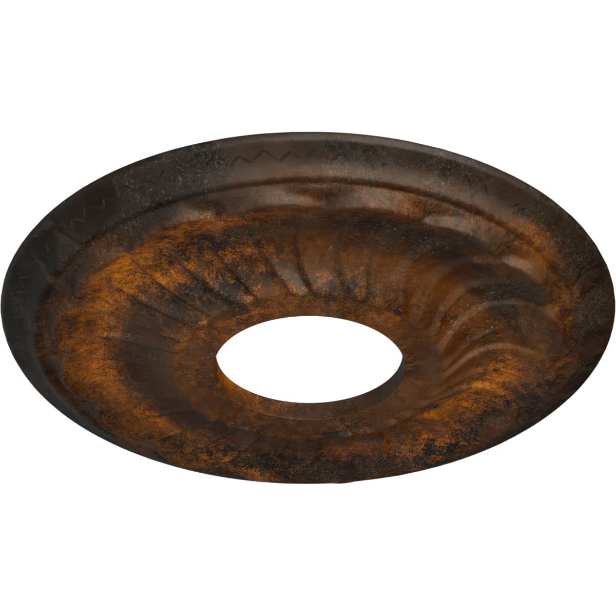 Ekena Millwork CM11BLRUS Jet Blackthorne Ceiling Medallion - 11.75